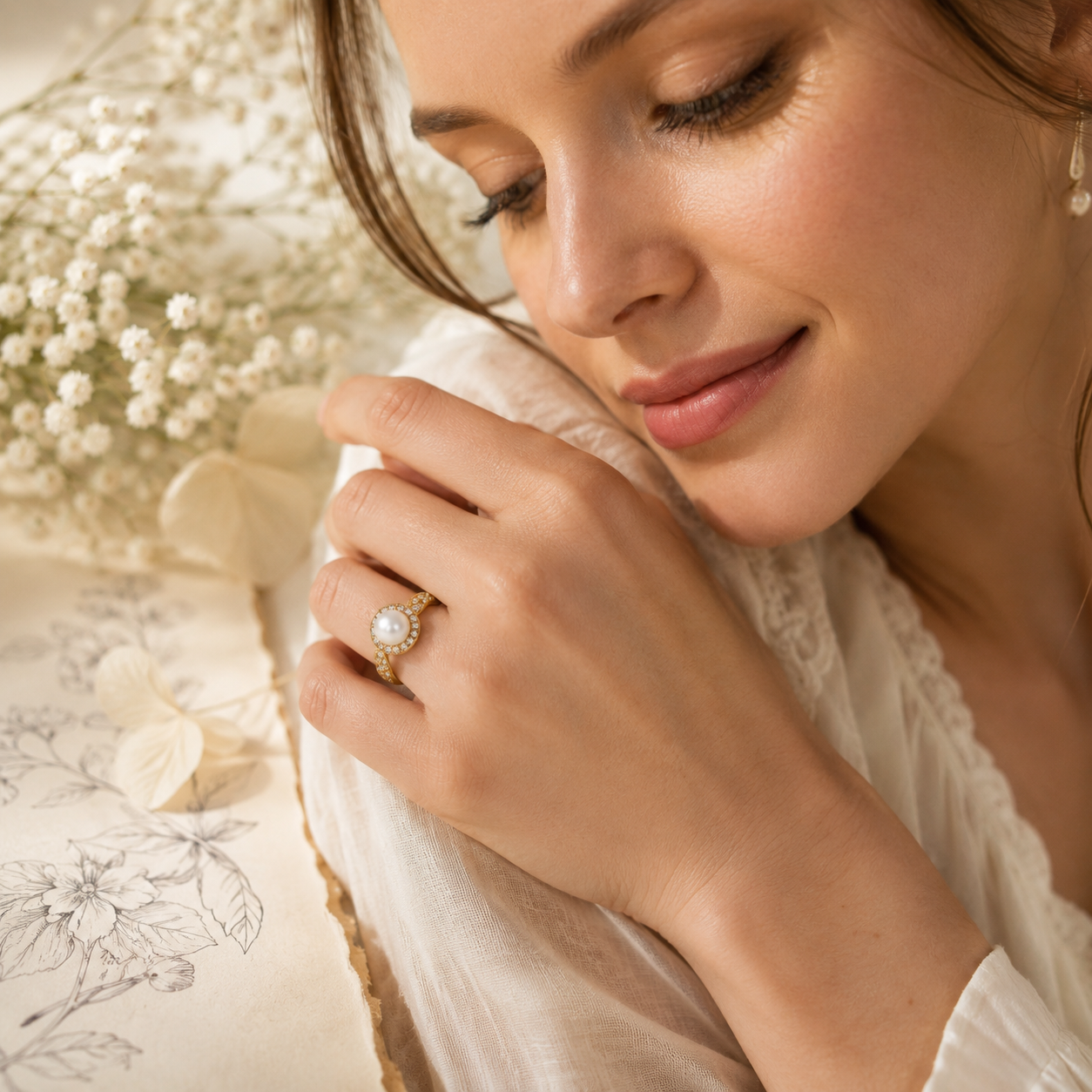 Pearl Engagement Rings: Meaning, Durability, Care & Gold Ring Style Guide visual guide