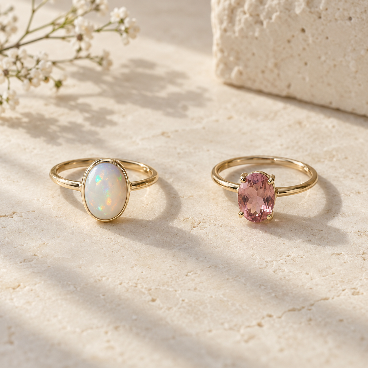 Opal vs. Tourmaline for October Birthstone Rings: Which Should You Choose?