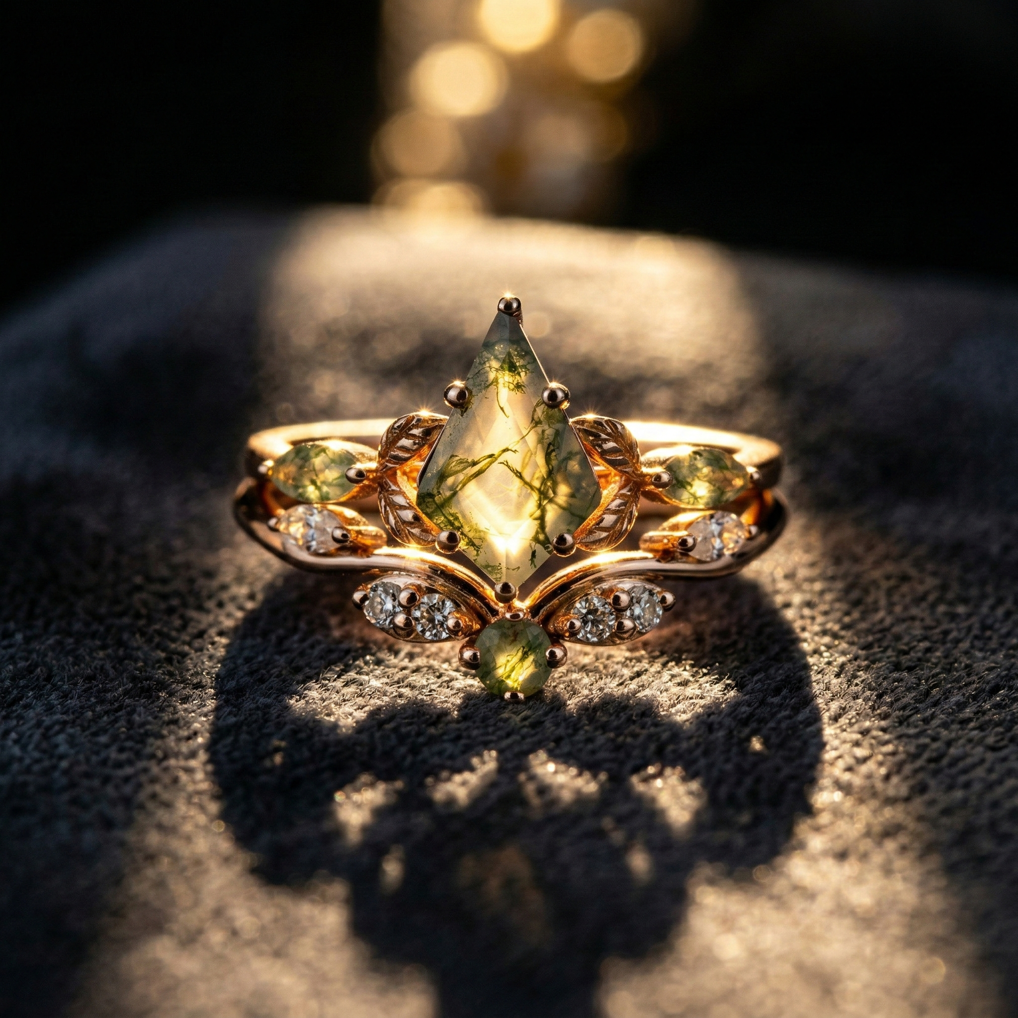 Why Moss Agate Engagement Rings Are Becoming So Popular