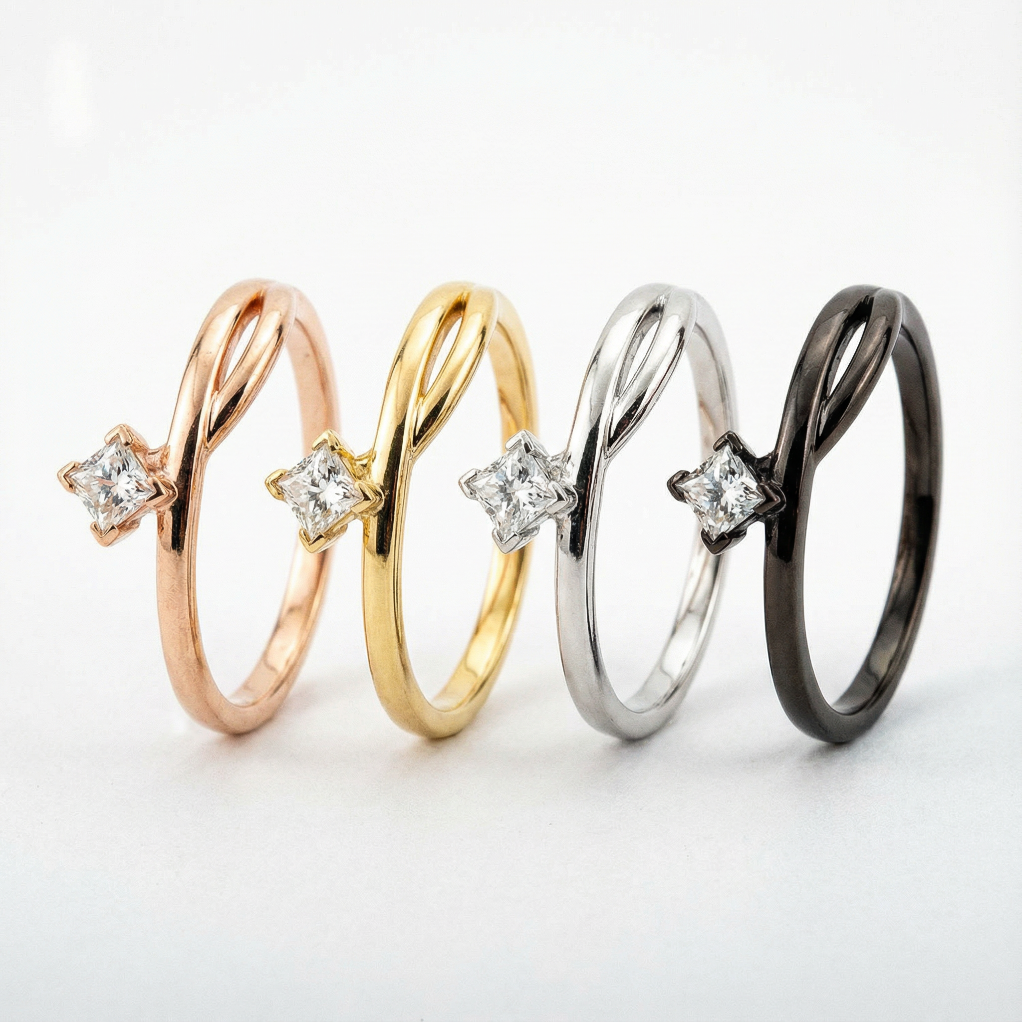 Minimalist Moissanite Engagement Promise Ring Match Ring Unique Ring For Her