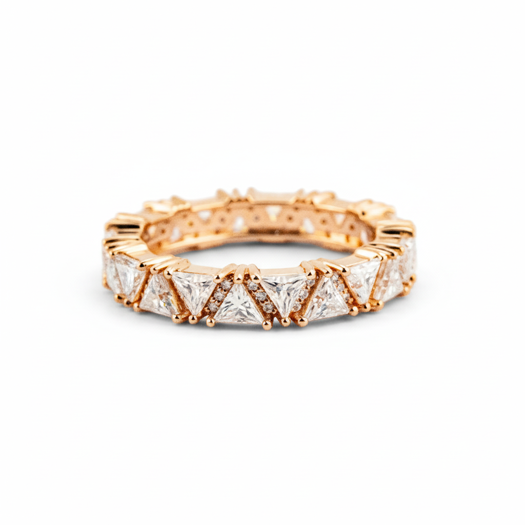 Product view of Moissanite Engagement Ring in Rose Gold