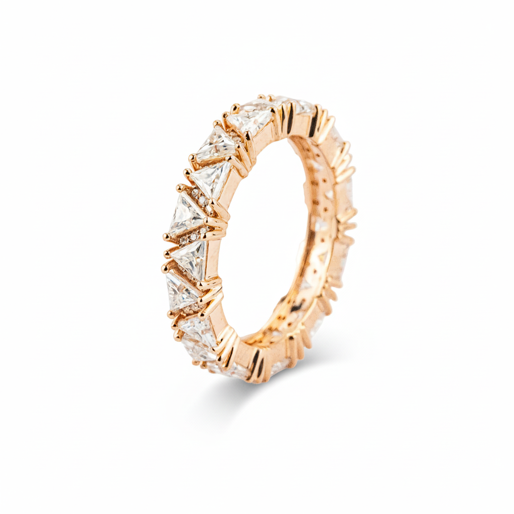 Product view of Moissanite Engagement Ring in Rose Gold