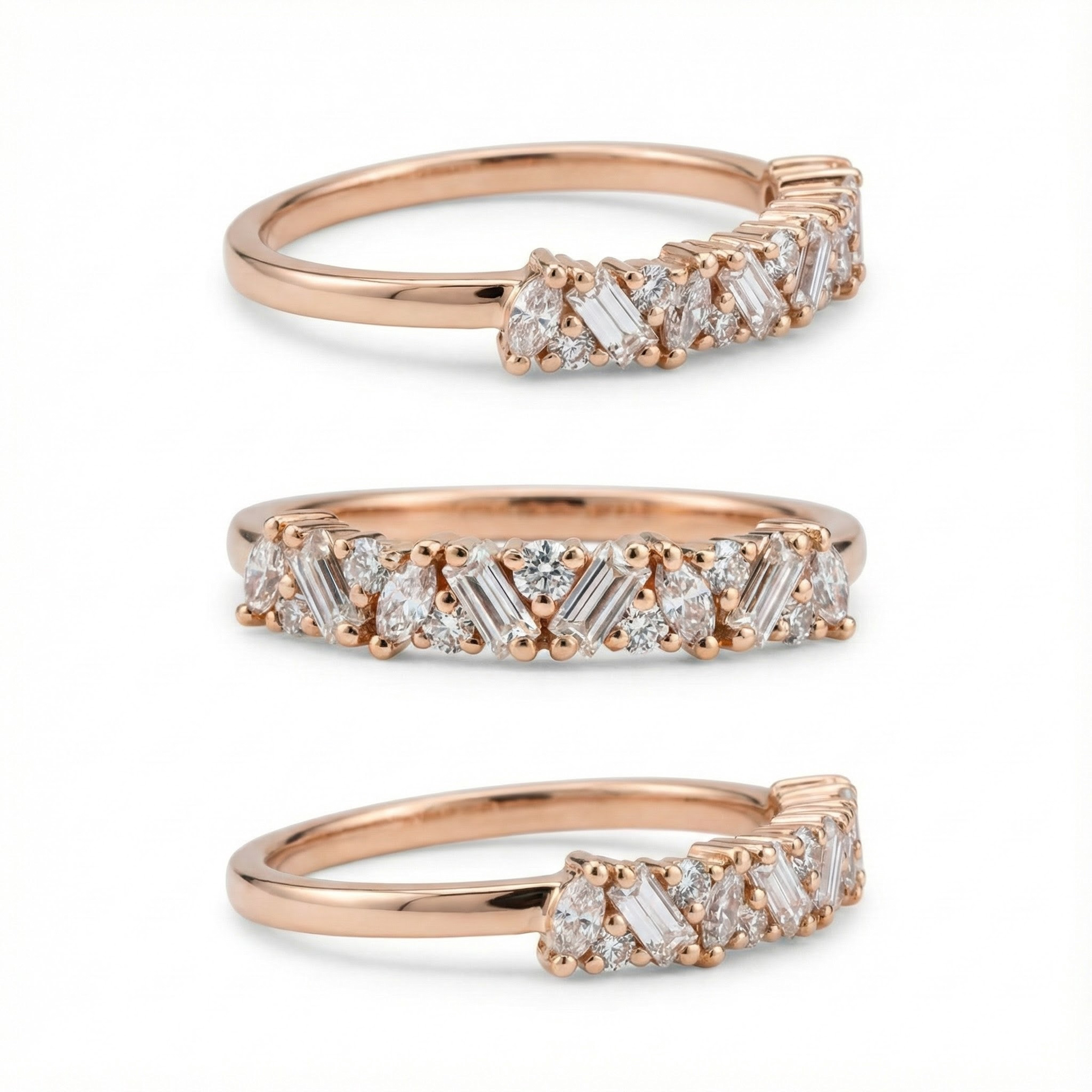 Moissanite Dainty Engagement Rings Minimalist Ring