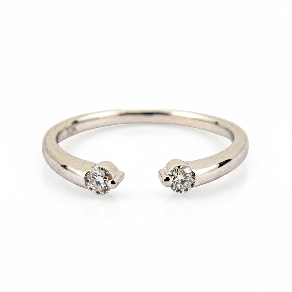 Product view of Marquise Moissanite Ring Set in Gold