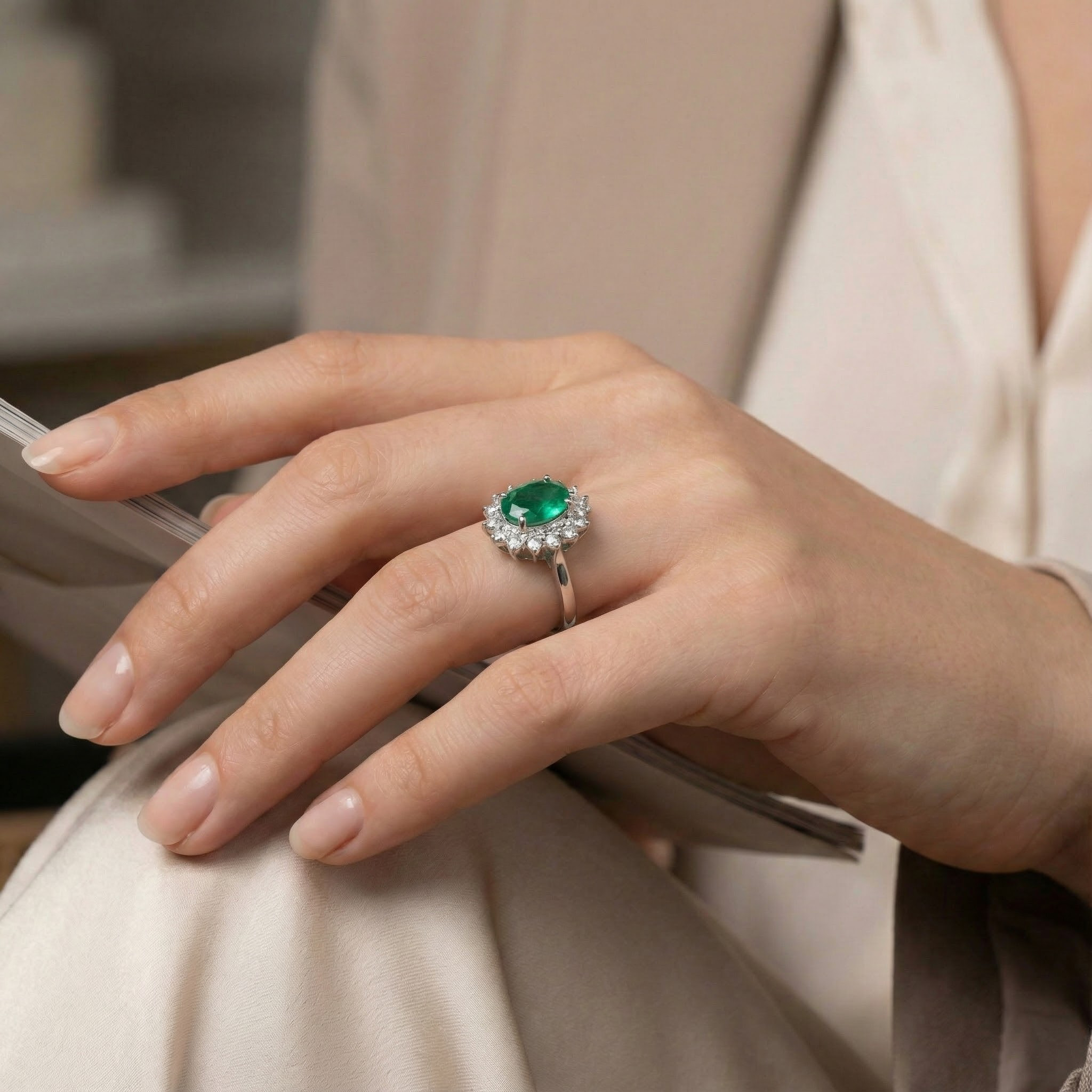 Exquisite Engagement Ring with a touch of Luxury and Elegance