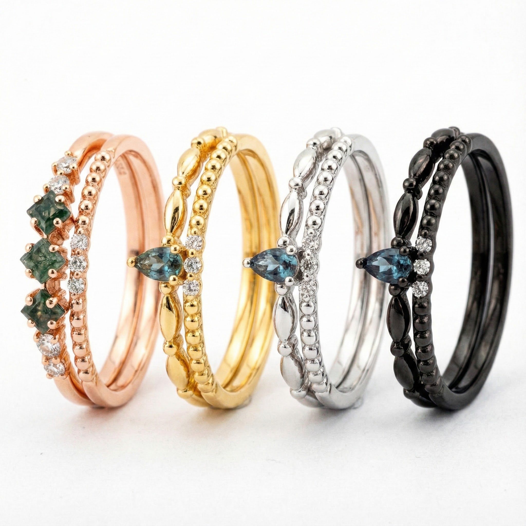 Minimalist couple ring with sleek design for modern couples