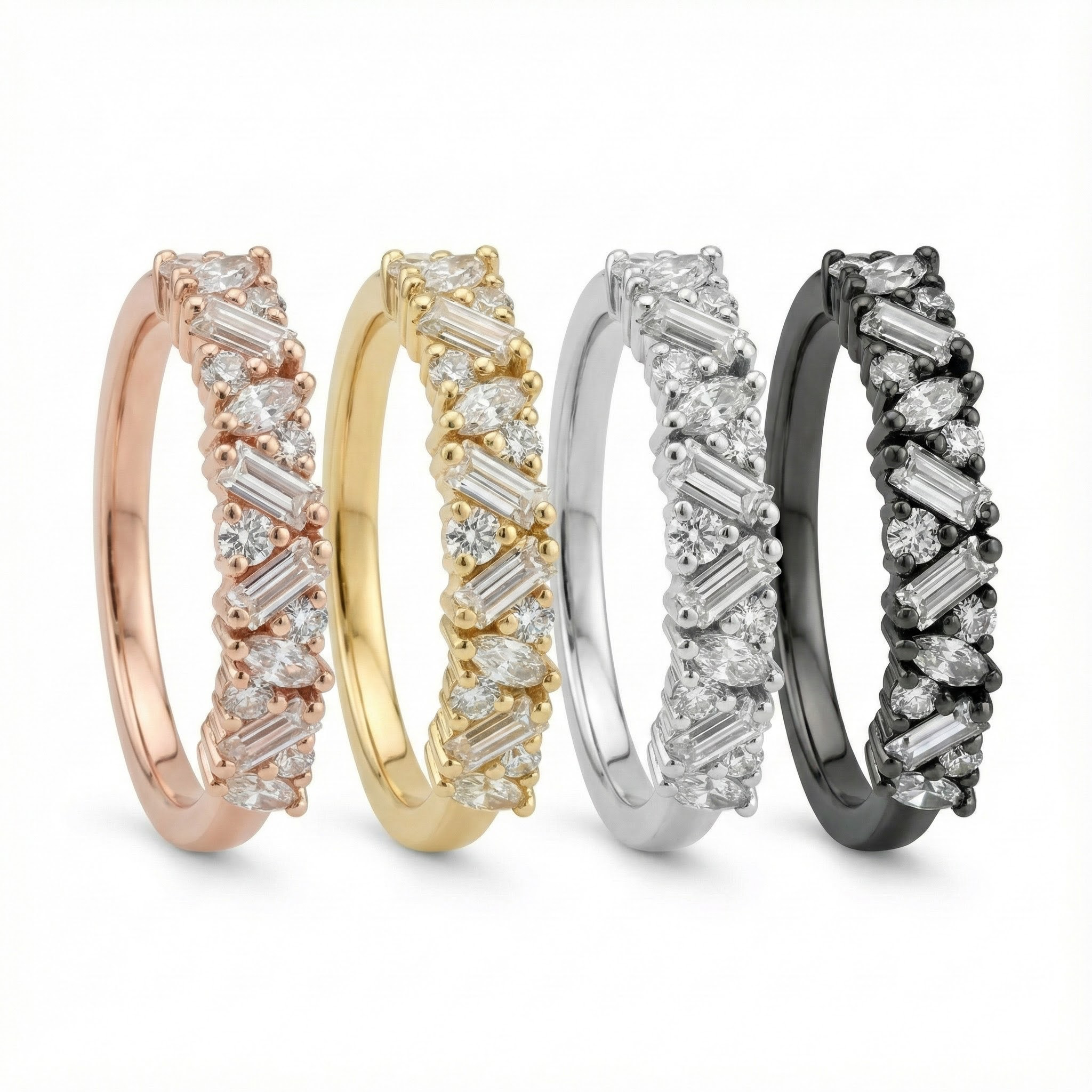 Moissanite Dainty Engagement Rings Minimalist Ring