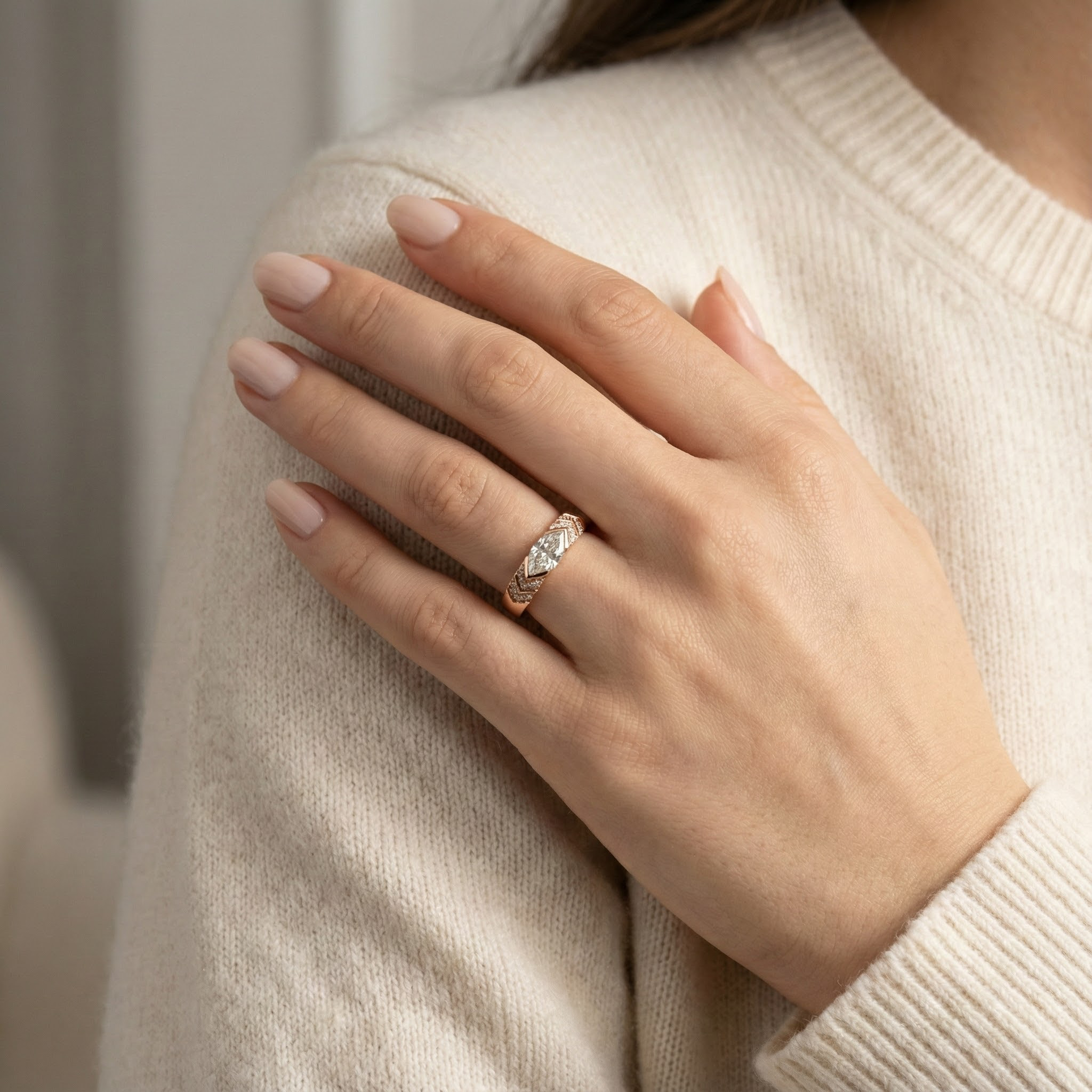 1 Carat Classic Promise Moissanite Wedding Ring Vintage Engagement Rings Diamond