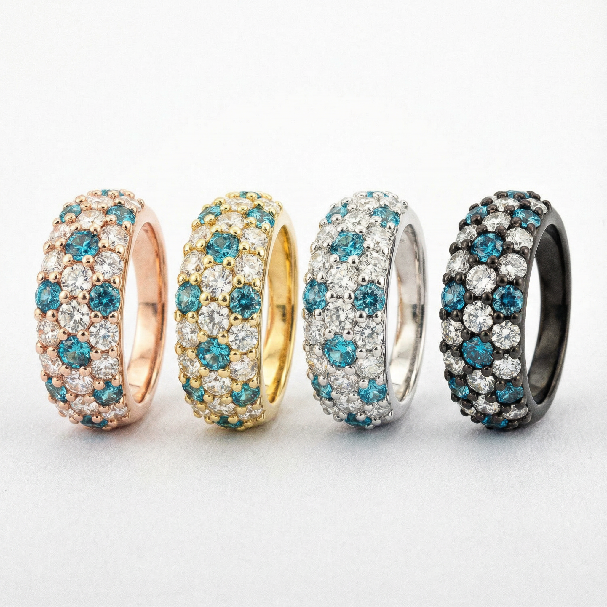 Luxurious Moissanite With Zircon Personalized Promise Ring Unique Engagement Ring