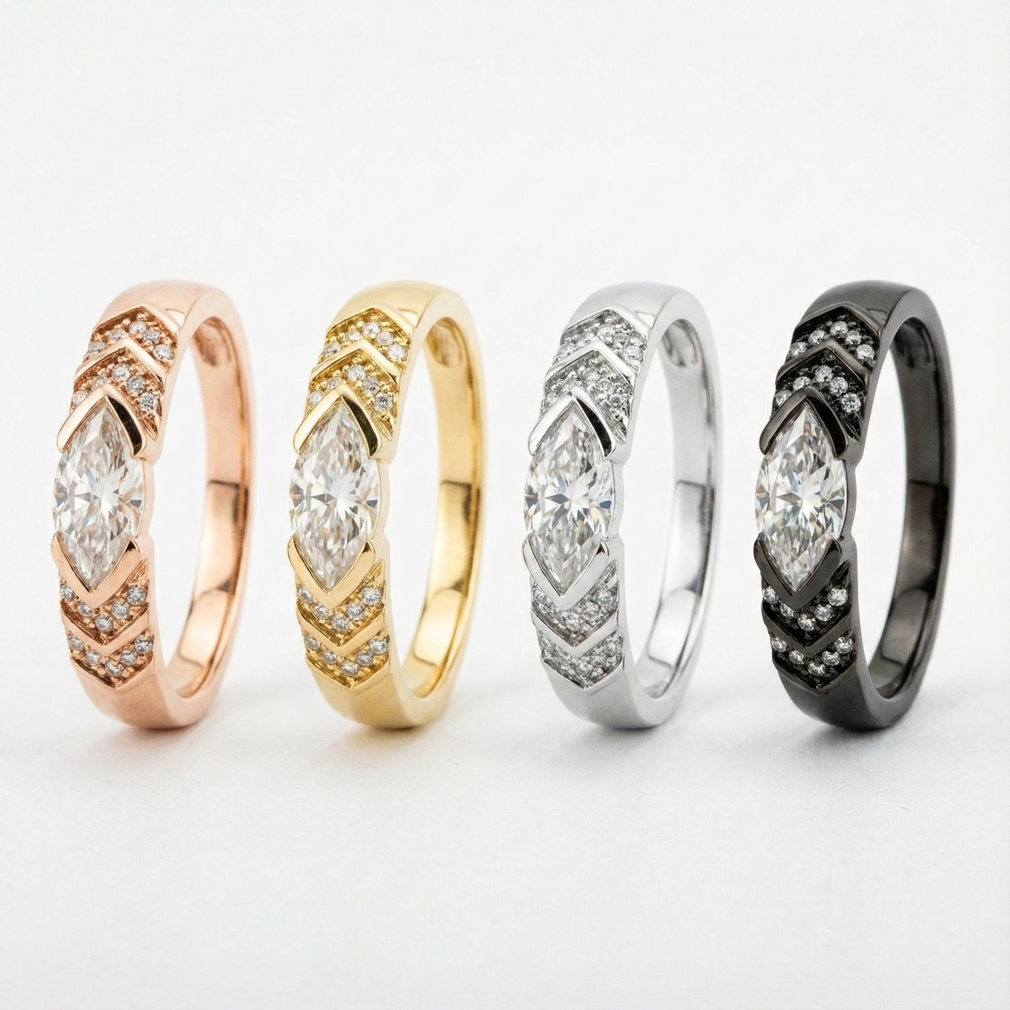 1 Carat Classic Promise Moissanite Wedding Ring Vintage Engagement Rings Diamond