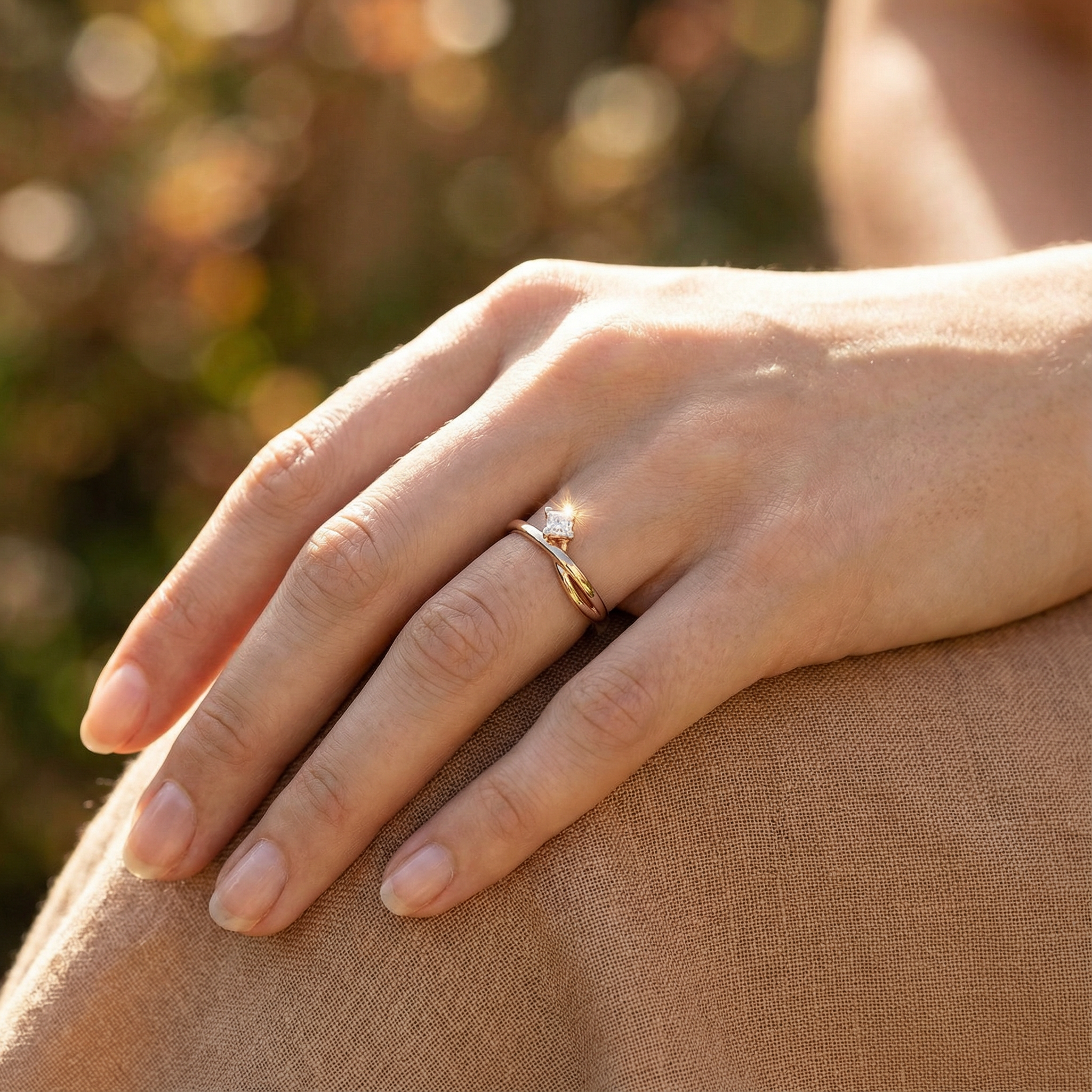 Minimalist Moissanite Engagement Promise Ring Match Ring Unique Ring For Her