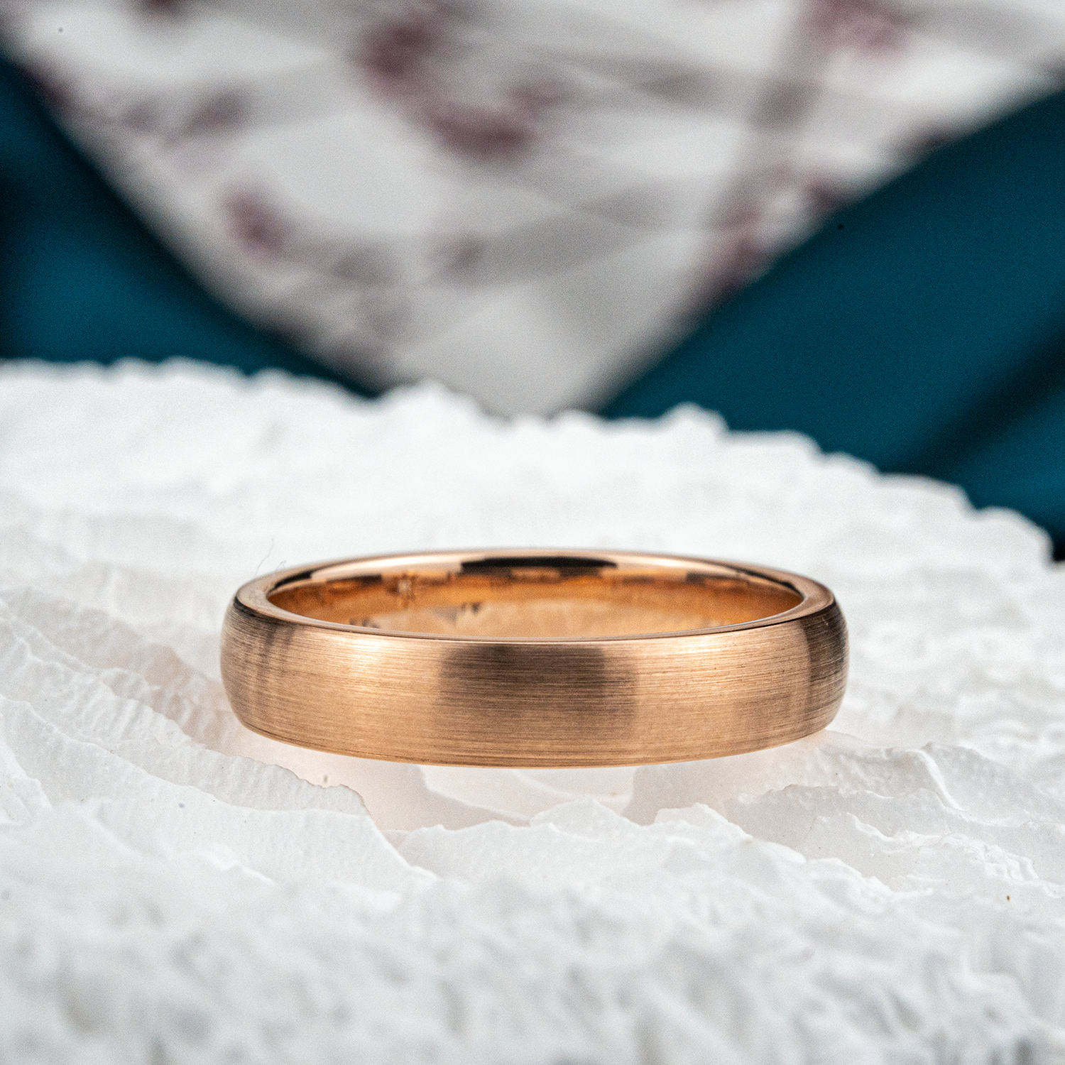Stylish horizontal stripes ring for women, unique design, classic promise jewelry