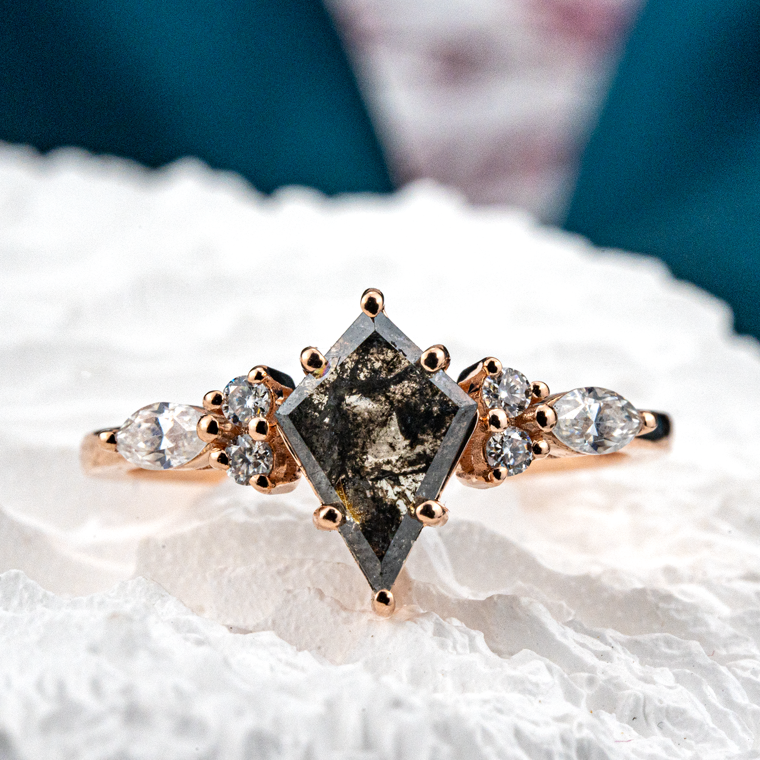 Rare Kite Cut Diamond Ring, Ideal for Those Seeking Unique Elegance