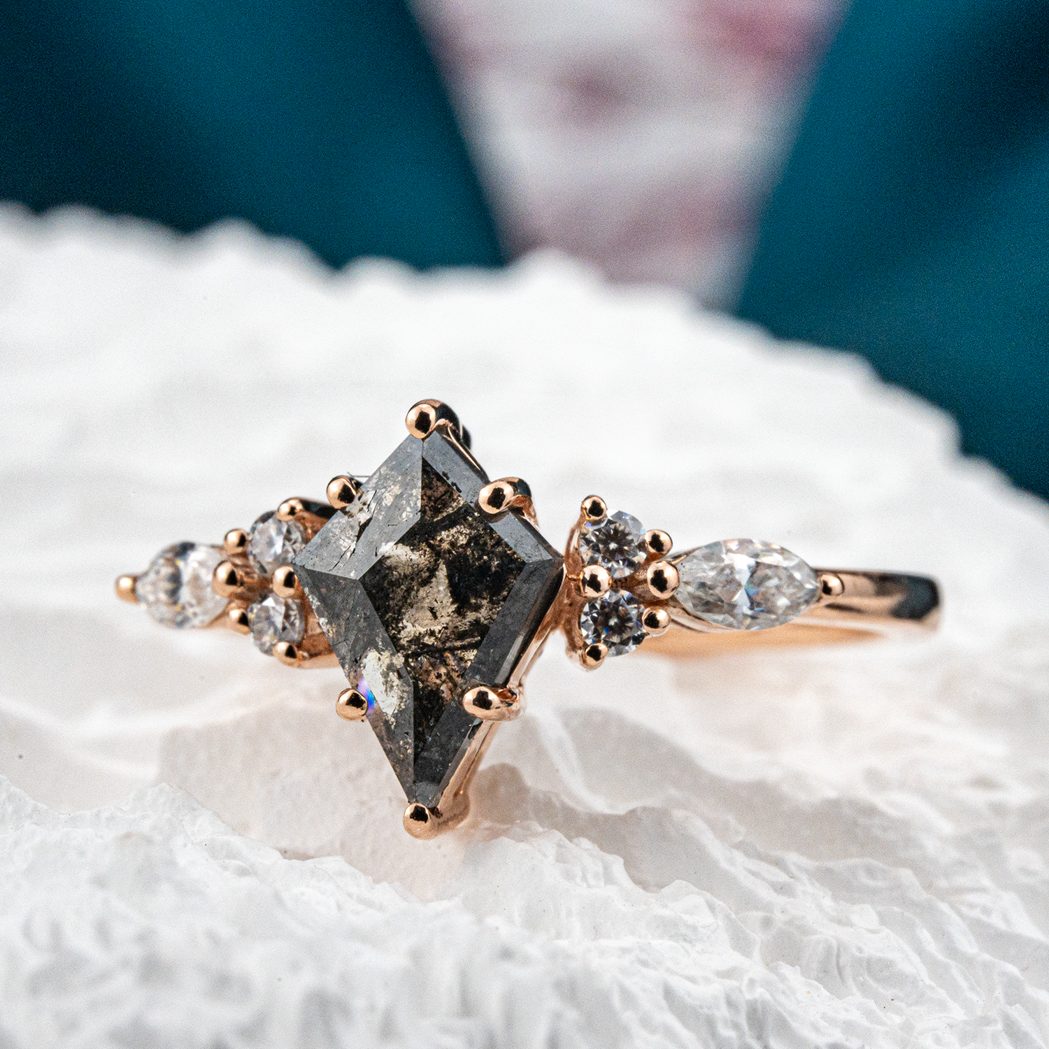 Rare Kite Cut Diamond Ring, Ideal for Those Seeking Unique Elegance