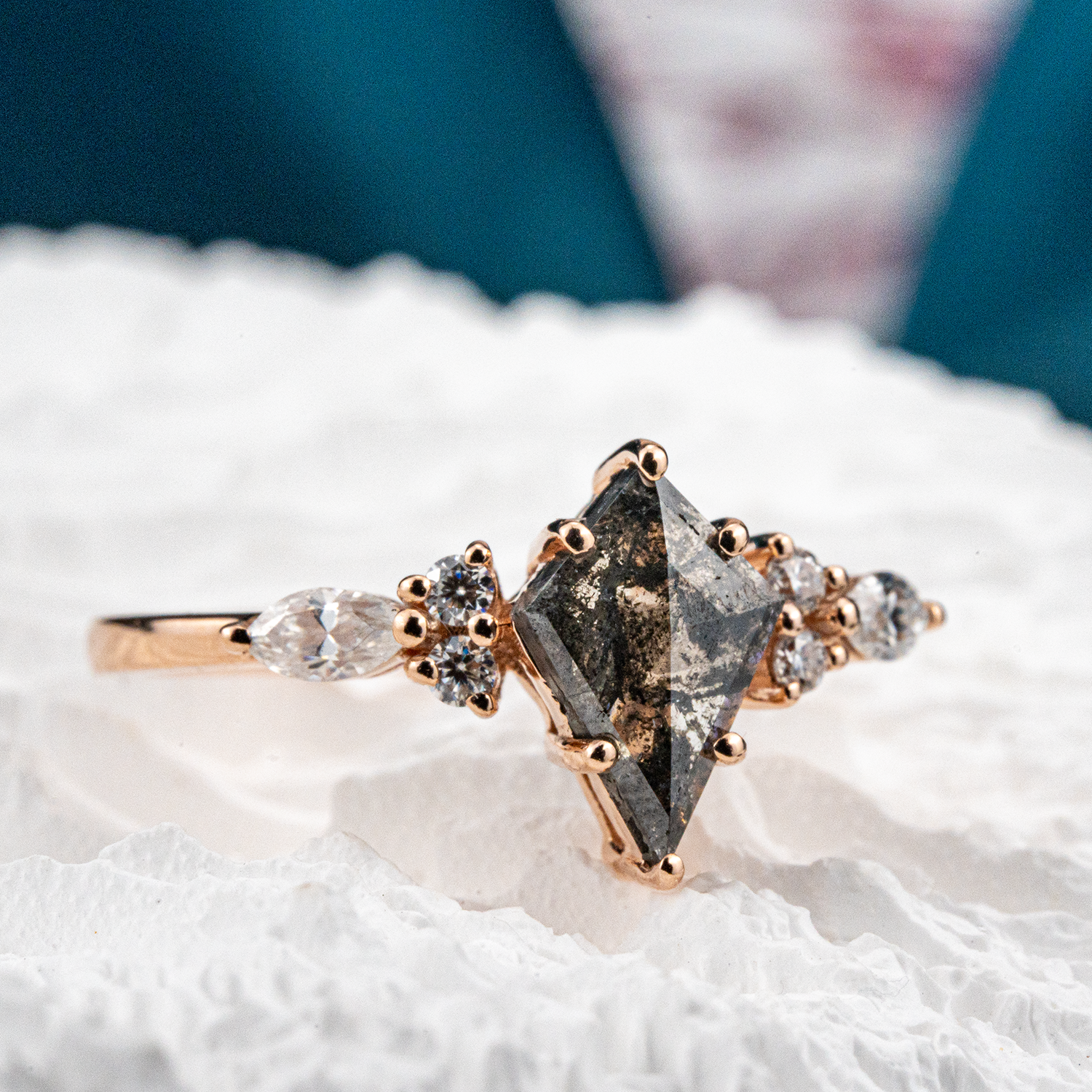 Rare Kite Cut Diamond Ring, Ideal for Those Seeking Unique Elegance
