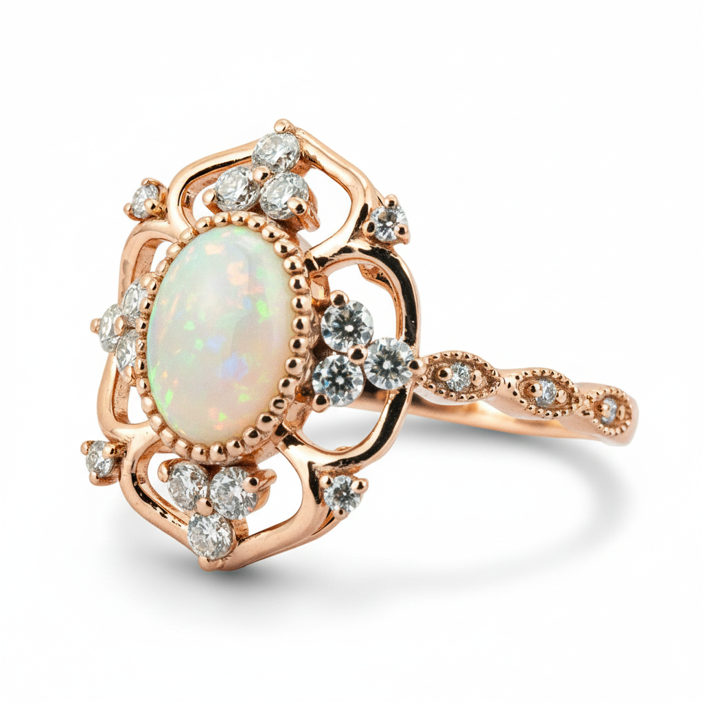 Product view of Opal Ring in Gold