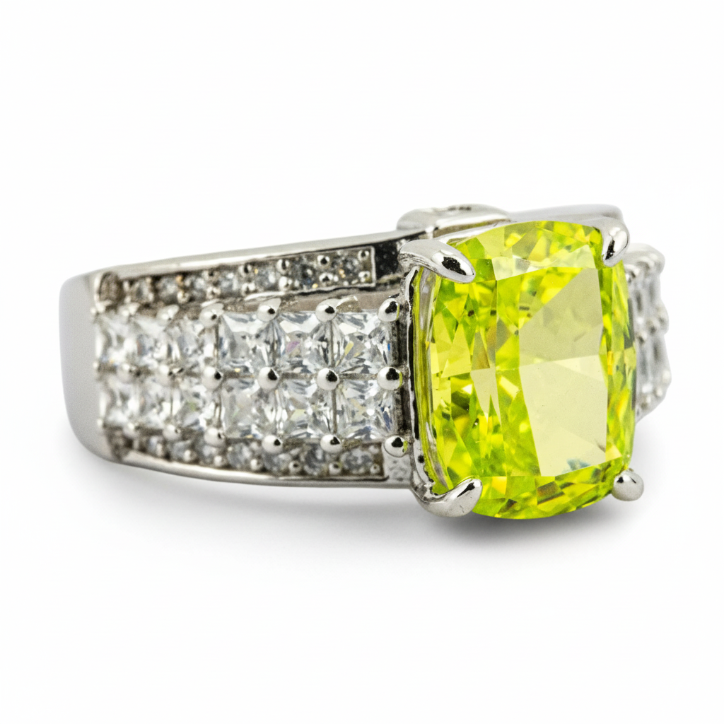 Product view of Zircon Men's Ring in Gold
