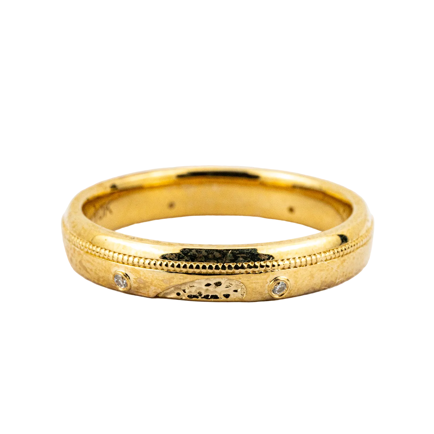 Product view of Moissanite Couple Ring Set in Gold