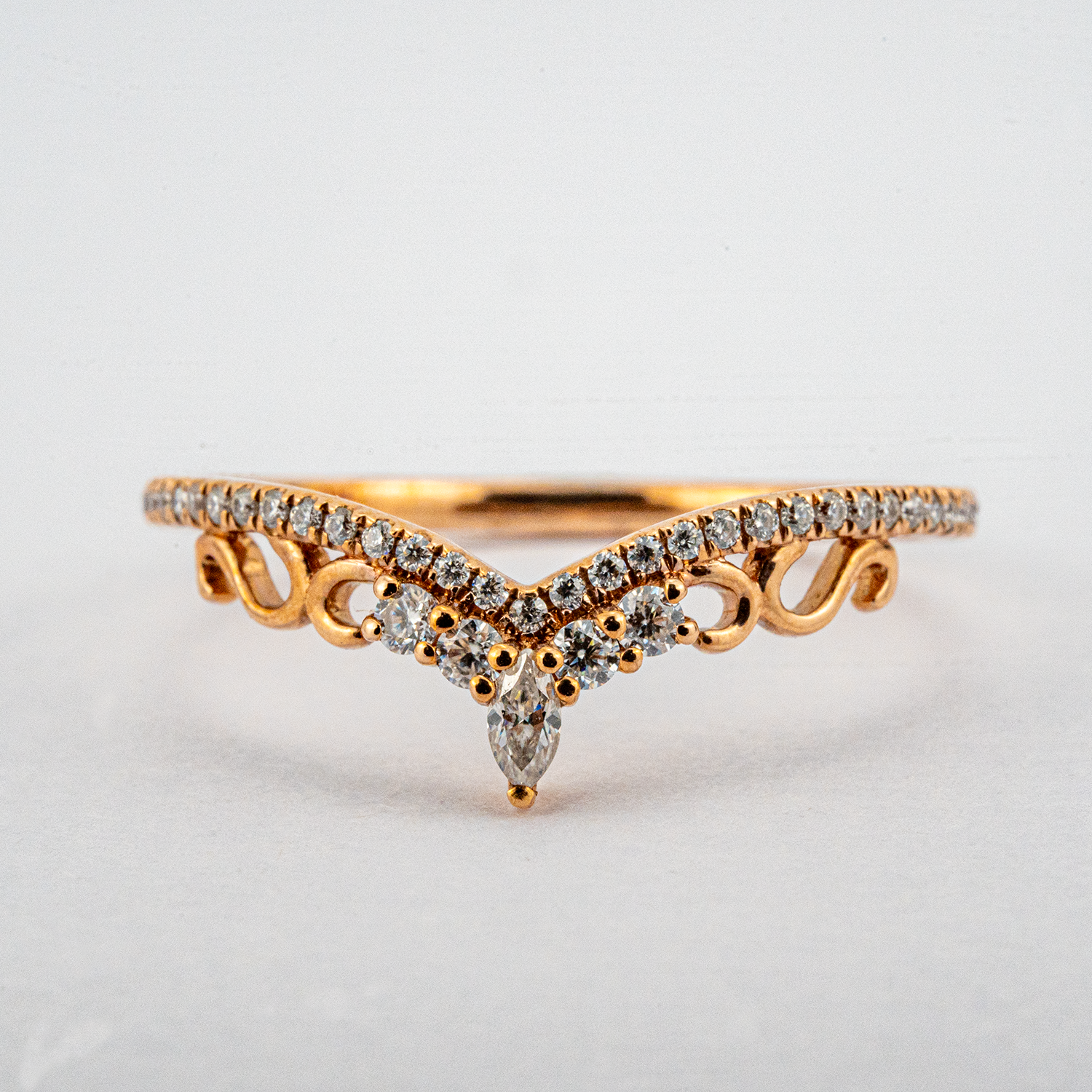 Exquisite pear cut moissanite engagement ring set for enhanced sparkle