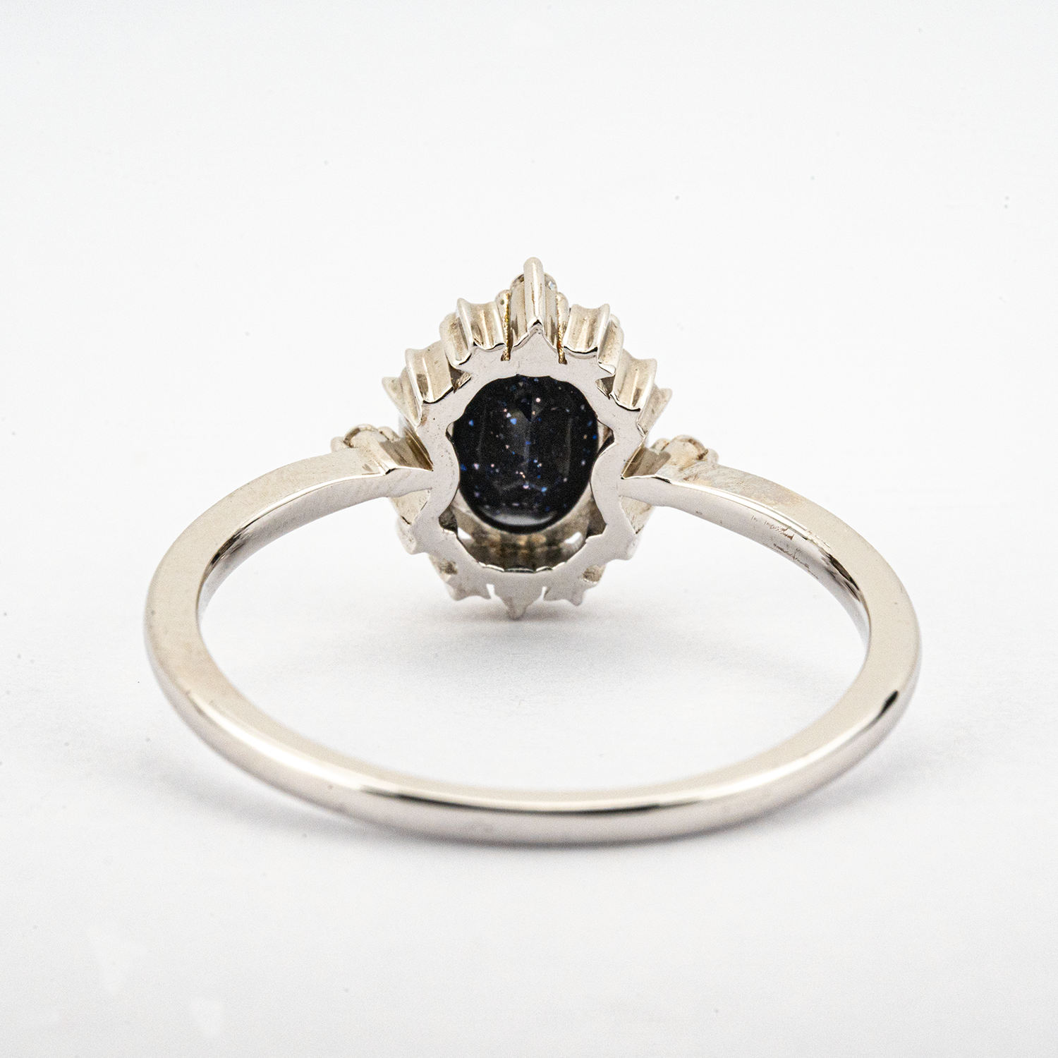 Shine bright like a Blue Sandstone & Moissanite Ring! Unique jewelry for unique you.