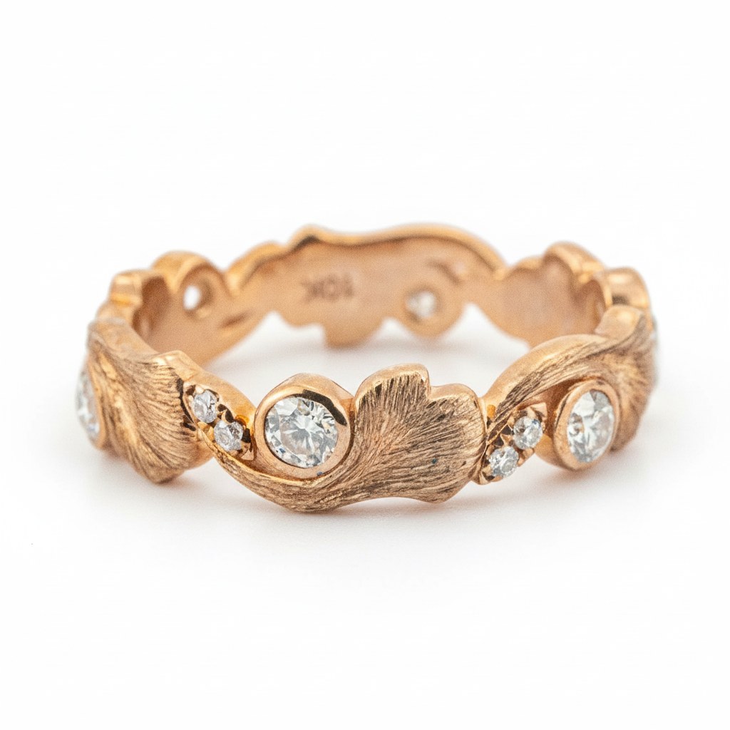 Product view of Moissanite Ring in Gold