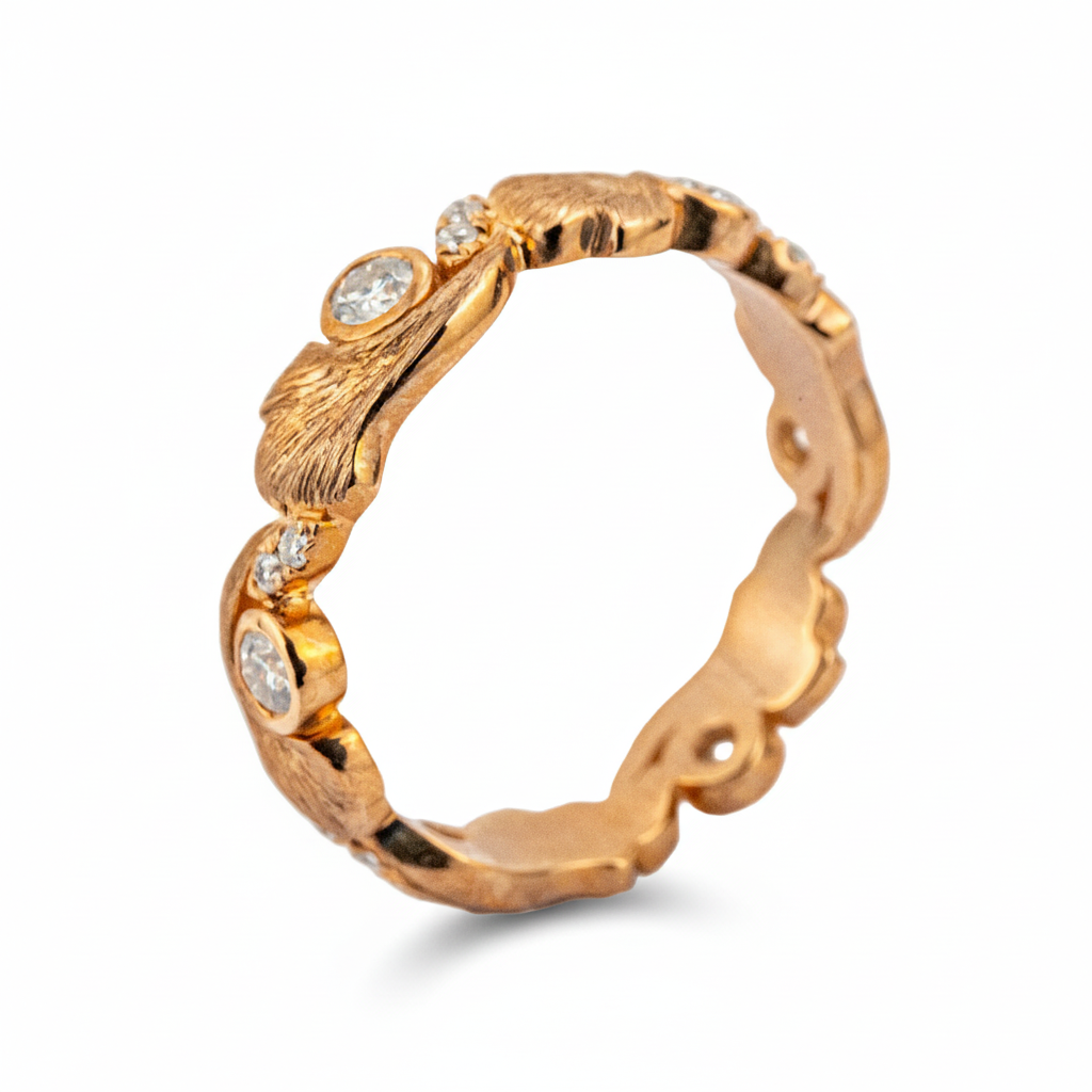 Product view of Moissanite Ring in Gold