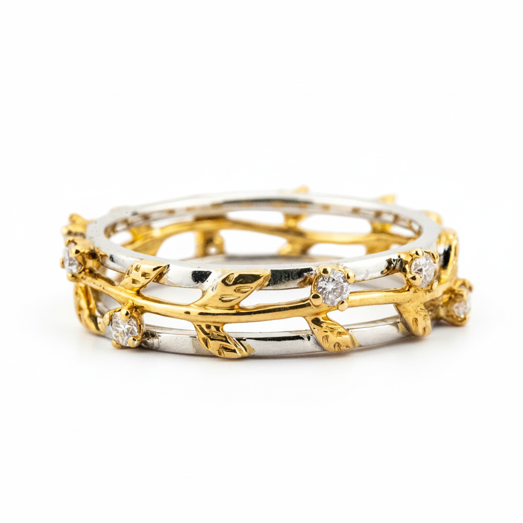 Product view of Moissanite Ring in Gold