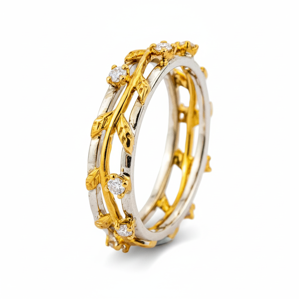 Product view of Moissanite Ring in Gold
