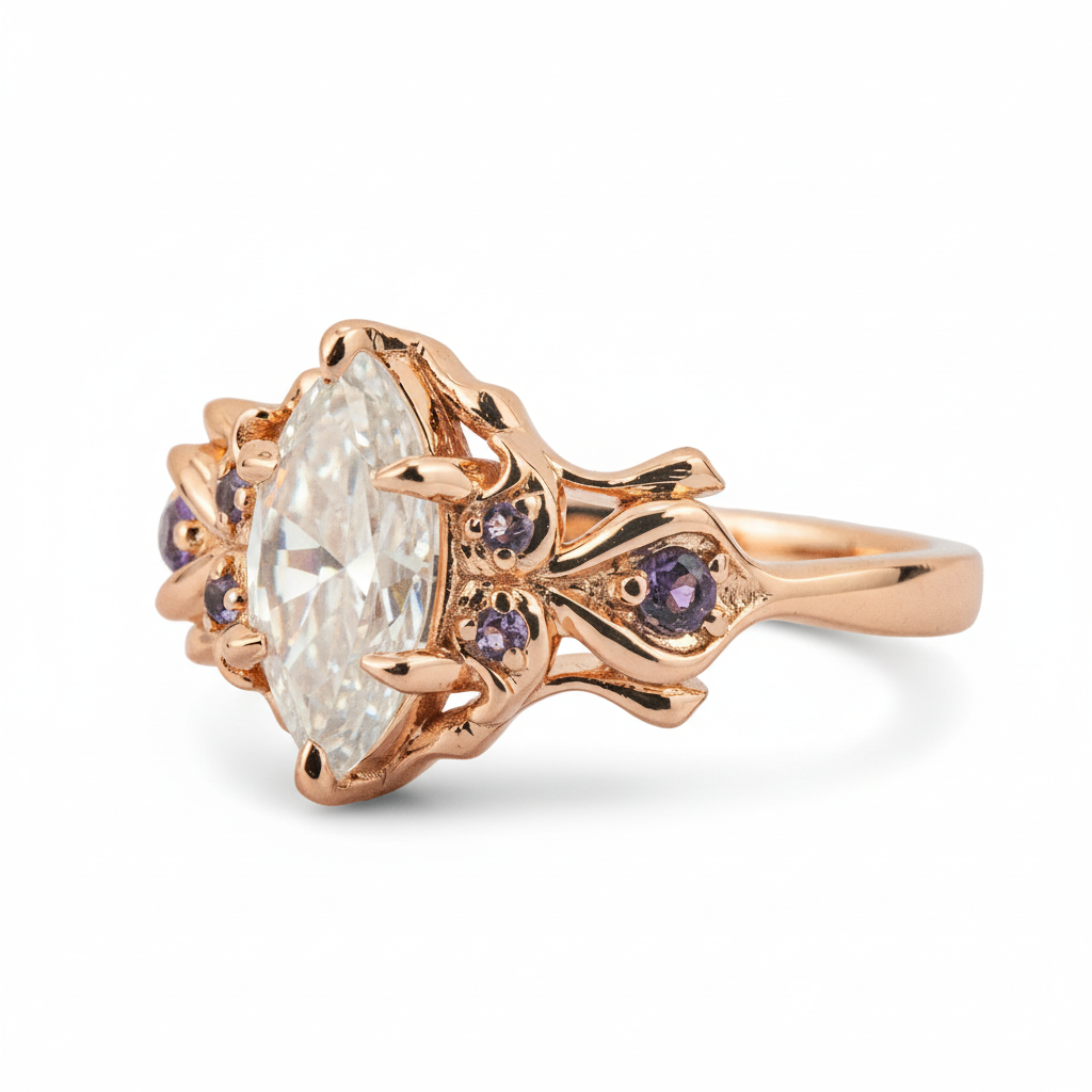 Product view of Moissanite Ring in Gold