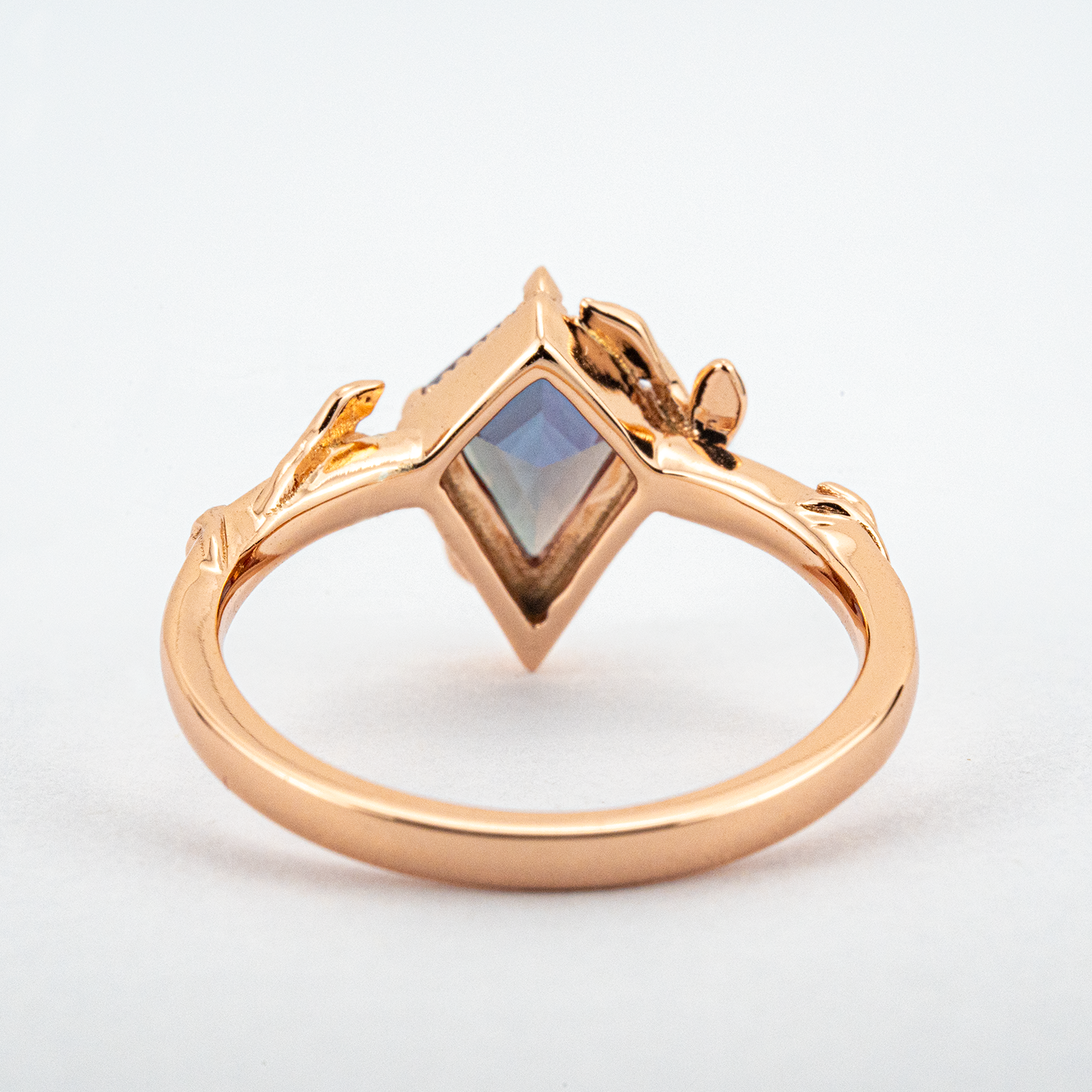 Kite Cut Alexander Engagement Leaf Ring Unique Gift.