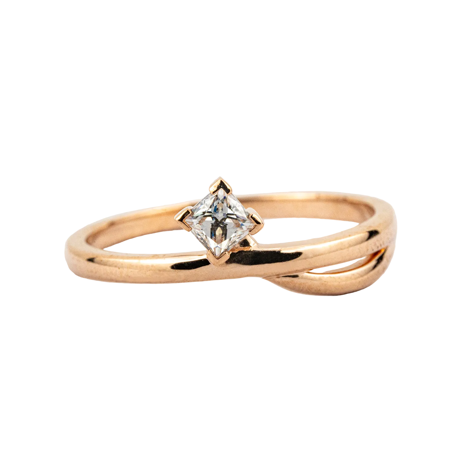 Minimalist Moissanite Engagement Promise Ring Match Ring Unique Ring For Her