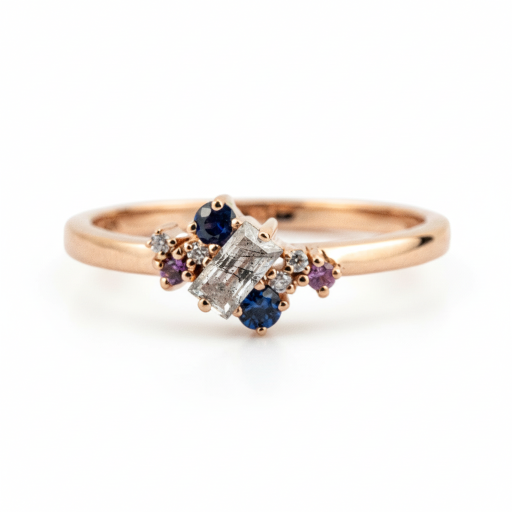 Rectangular cut tourmaline ring - exquisite gemstone jewelry for formal occasions