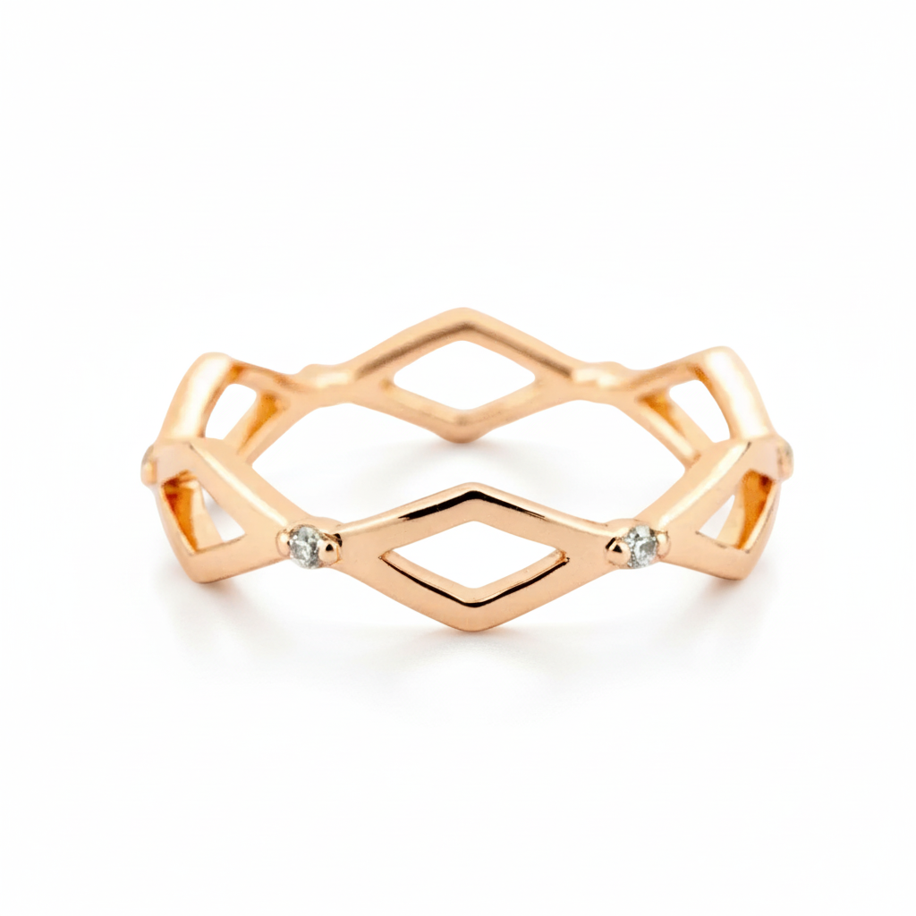 Product view of Moissanite Couple Ring Set in Gold