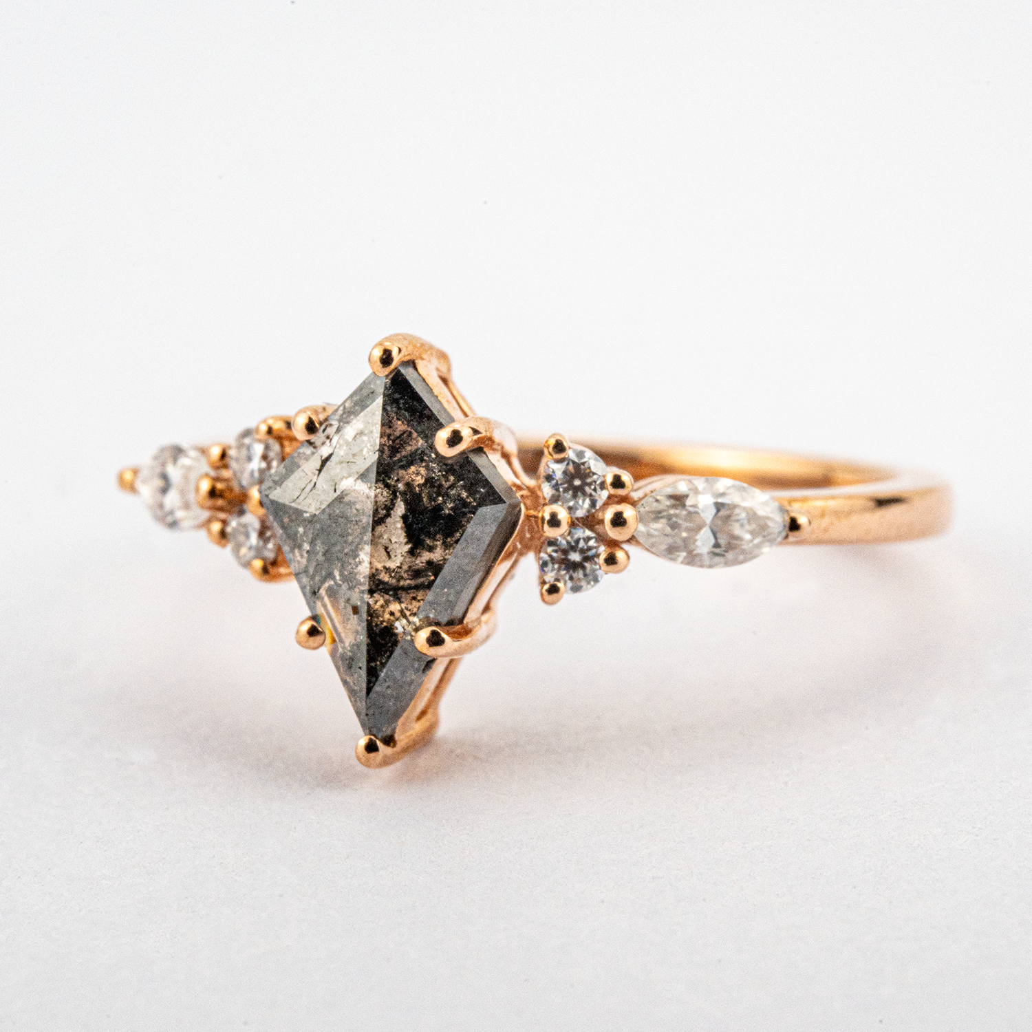 Rare Kite Cut Diamond Ring, Ideal for Those Seeking Unique Elegance