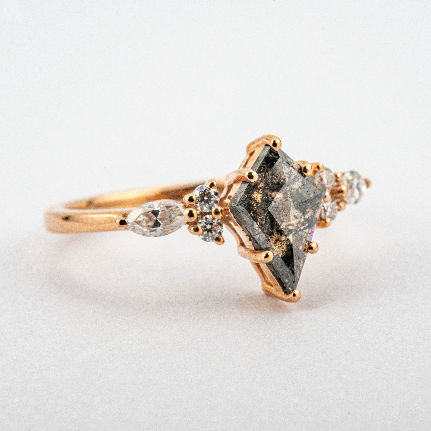 Rare Kite Cut Diamond Ring, Ideal for Those Seeking Unique Elegance