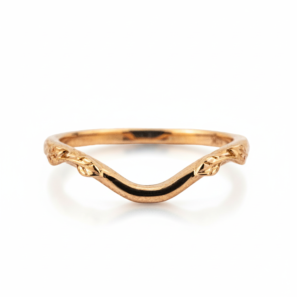 Product view of Hexagon Salt and Pepper Diamond Ring Set in Gold