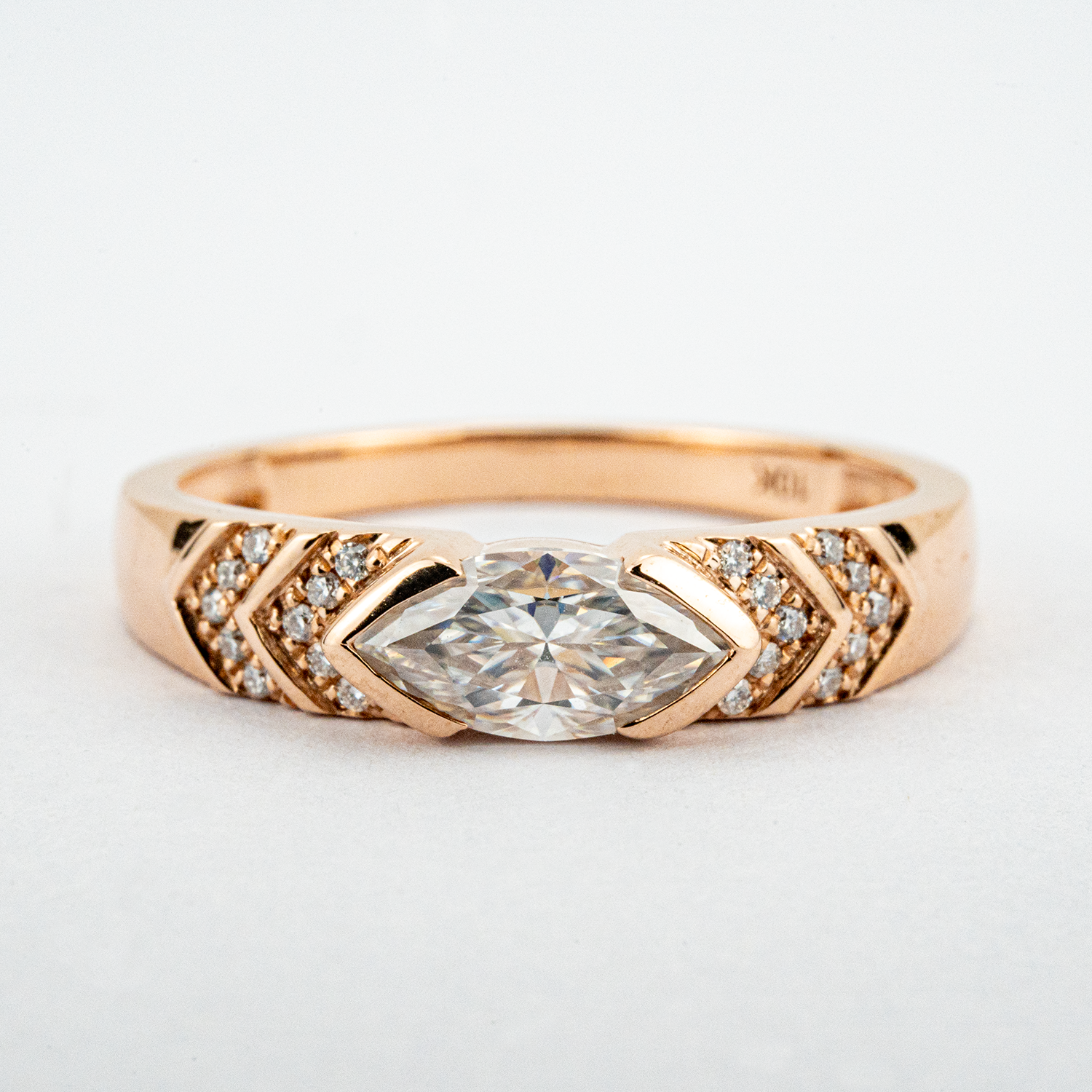 1 Carat Classic Promise Moissanite Wedding Ring Vintage Engagement Rings Diamond