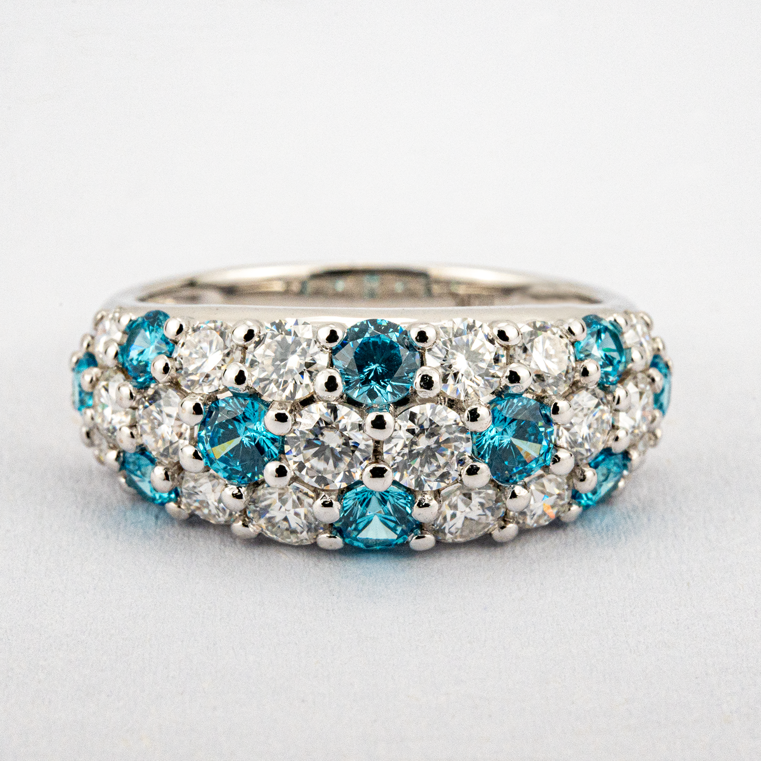 Luxurious Moissanite With Zircon Personalized Promise Ring Unique Engagement Ring