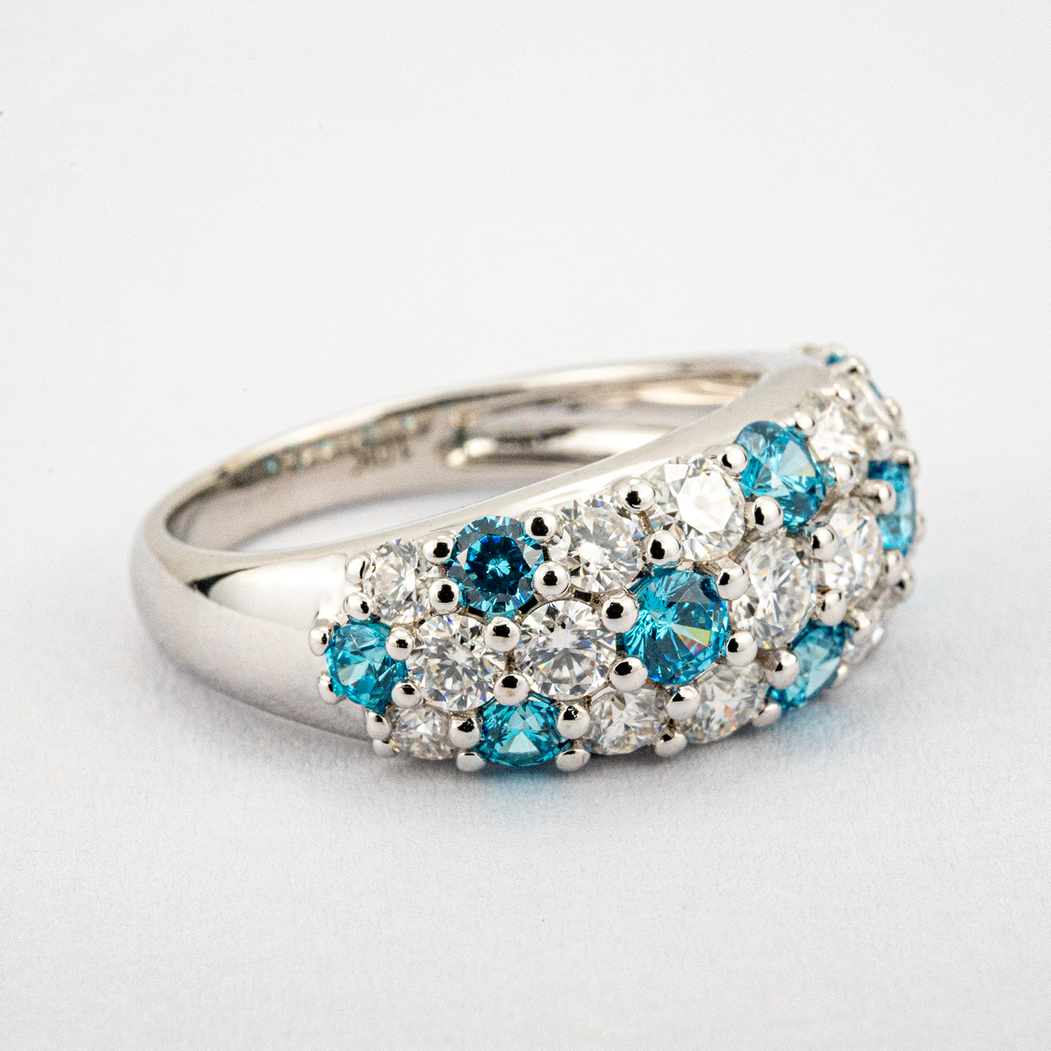 Luxurious Moissanite With Zircon Personalized Promise Ring Unique Engagement Ring