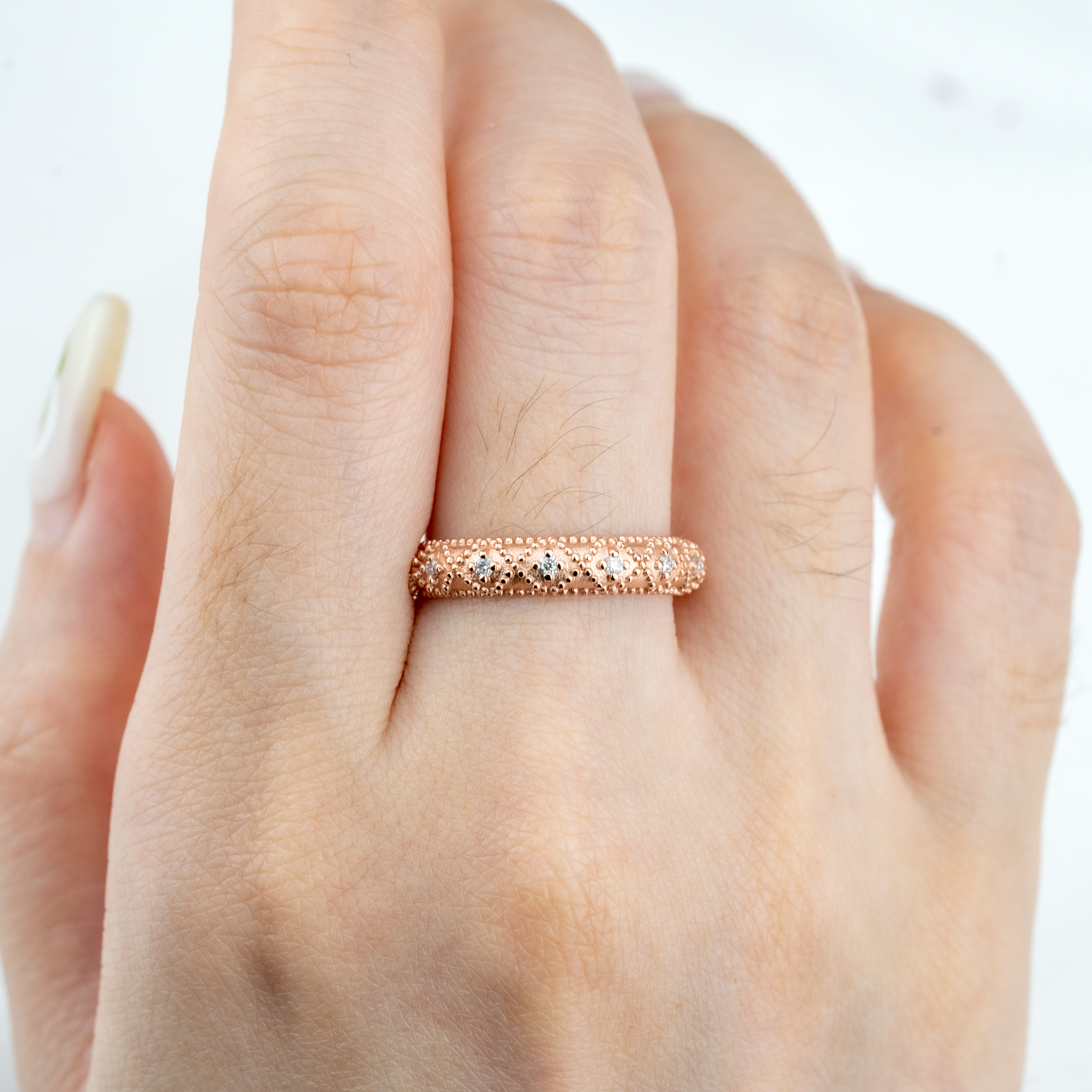Minimalist Style Moissanite Ring.