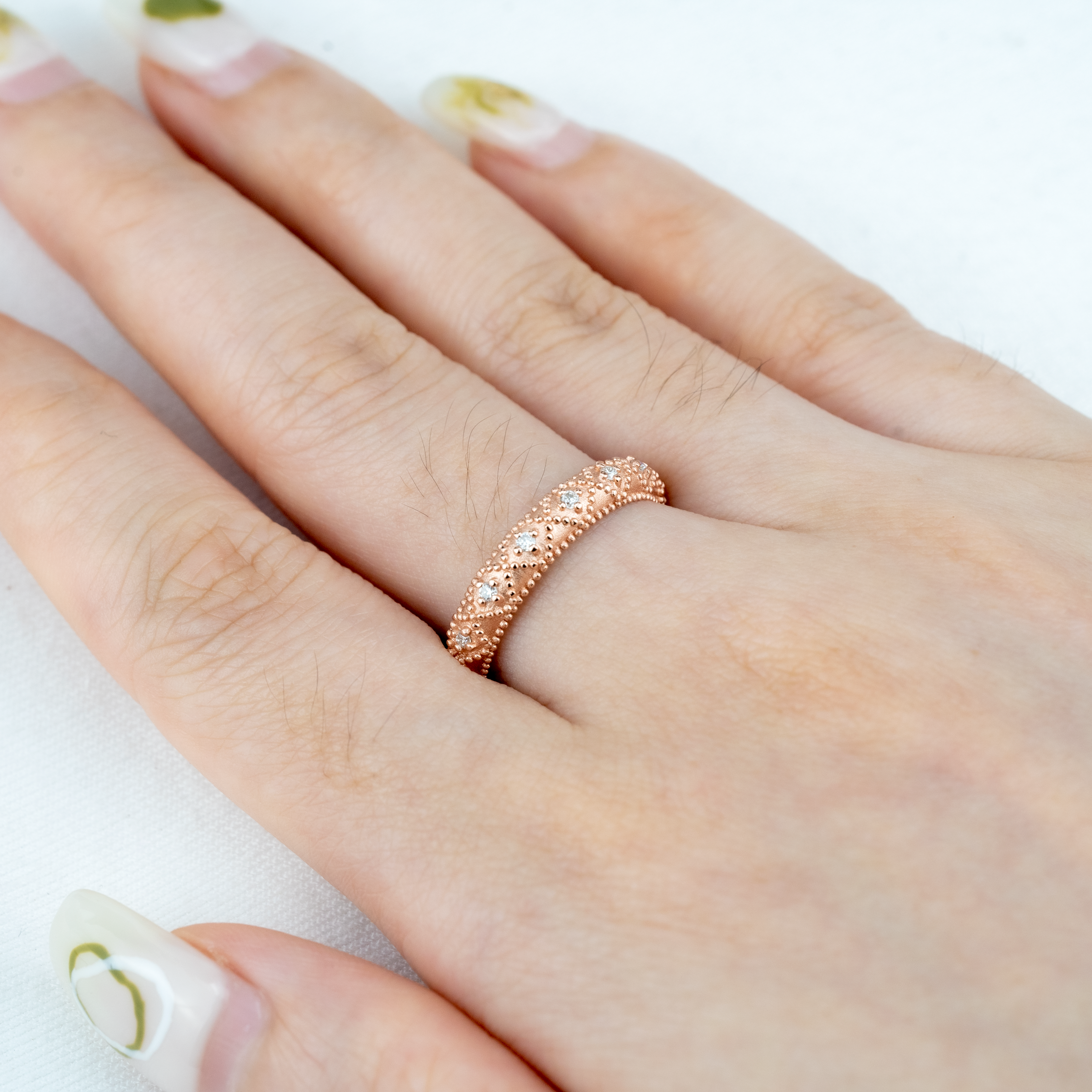 Minimalist Style Moissanite Ring.