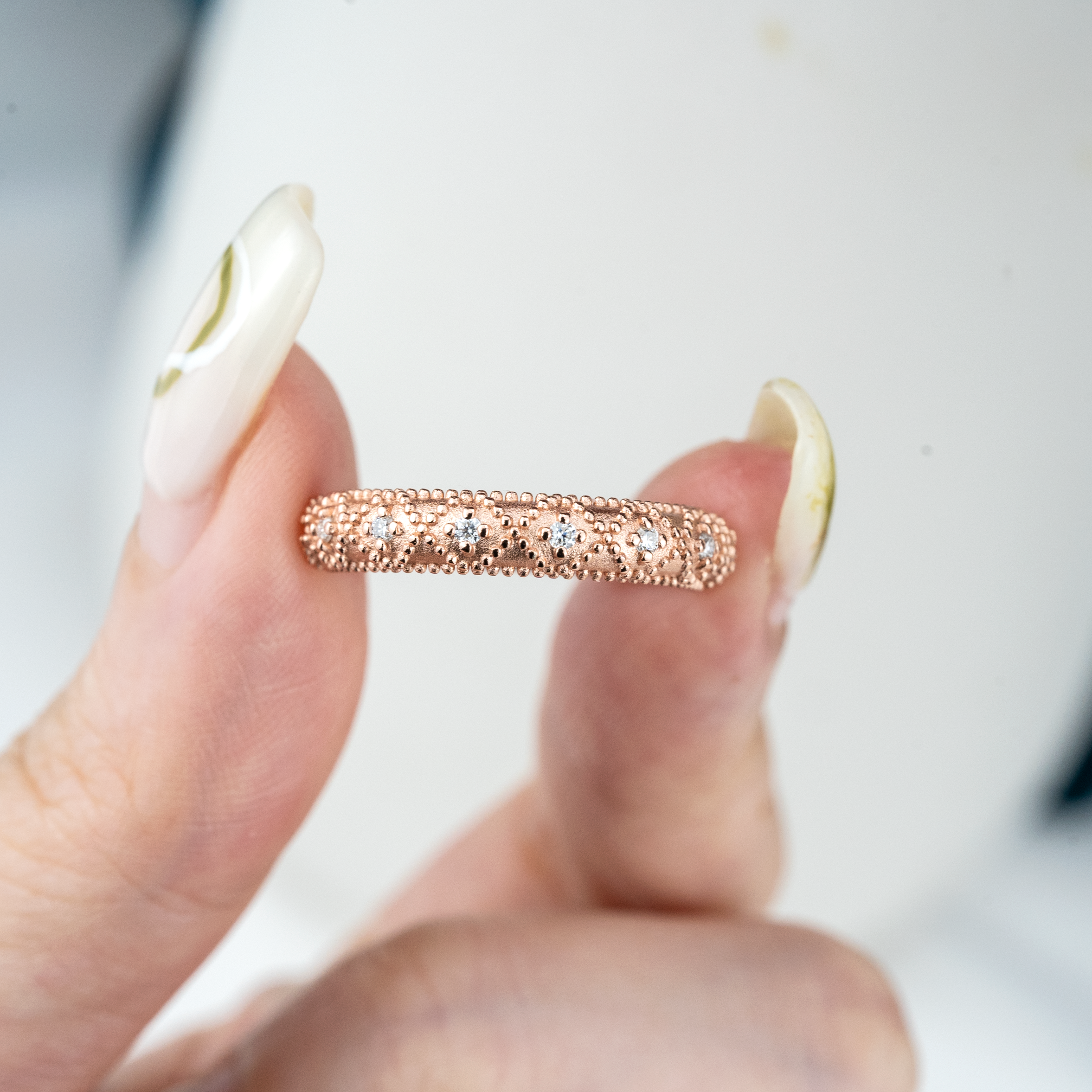 Minimalist Style Moissanite Ring.
