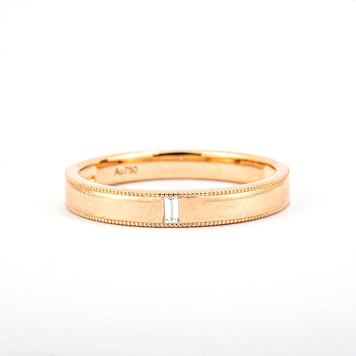 ORA COLLECTION - Classic Diamond Rose Gold Couple Ring Engagement Ring
