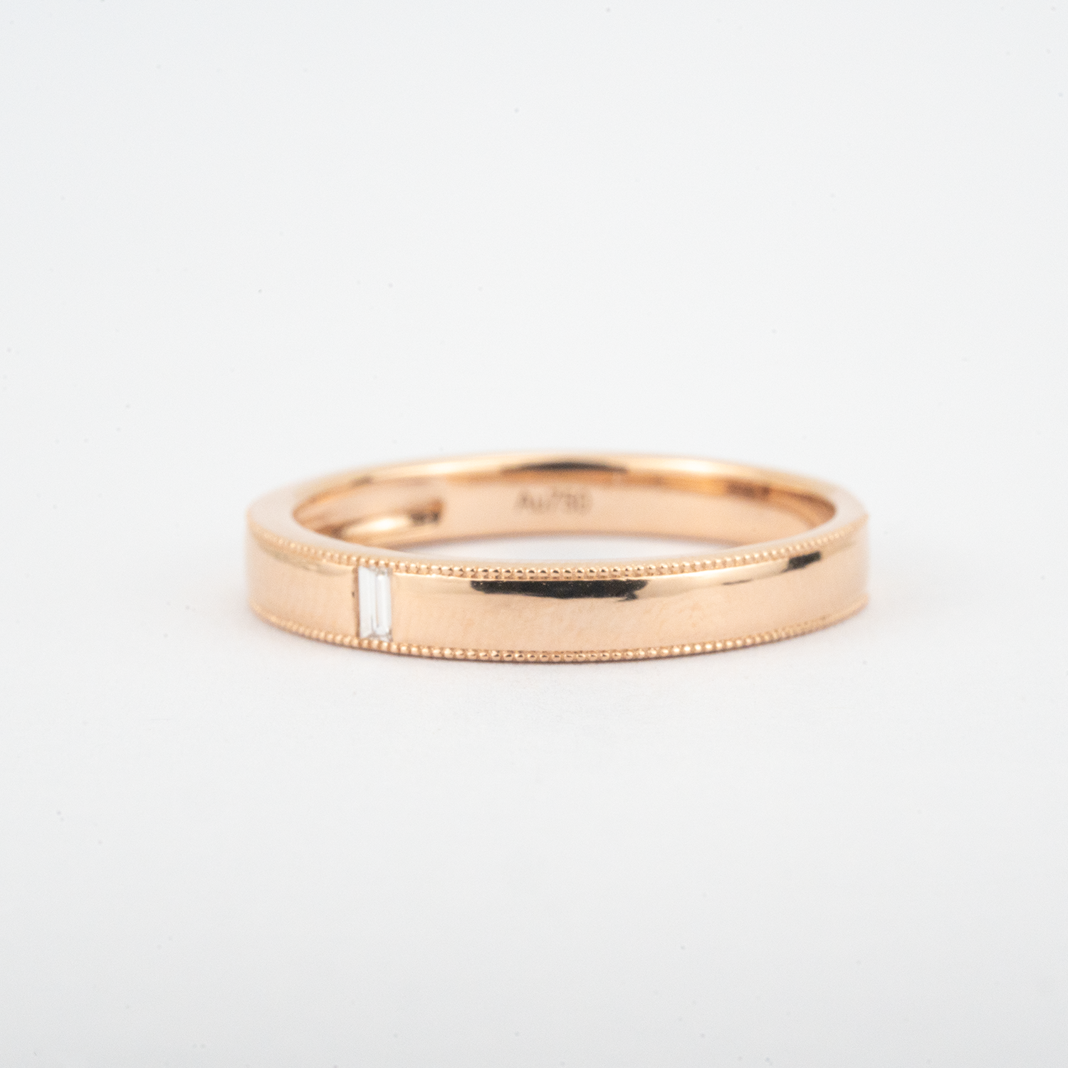 ORA COLLECTION - Classic Diamond Rose Gold Couple Ring Engagement Ring