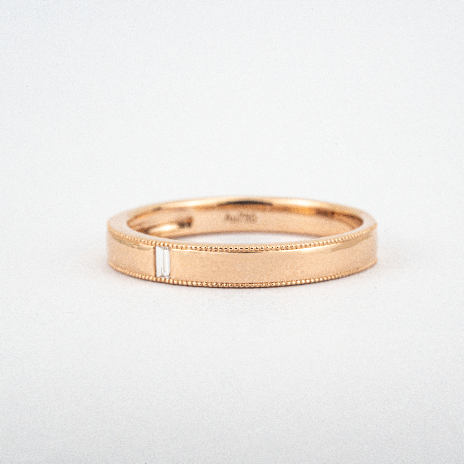 ORA COLLECTION - Classic Diamond Rose Gold Couple Ring Engagement Ring
