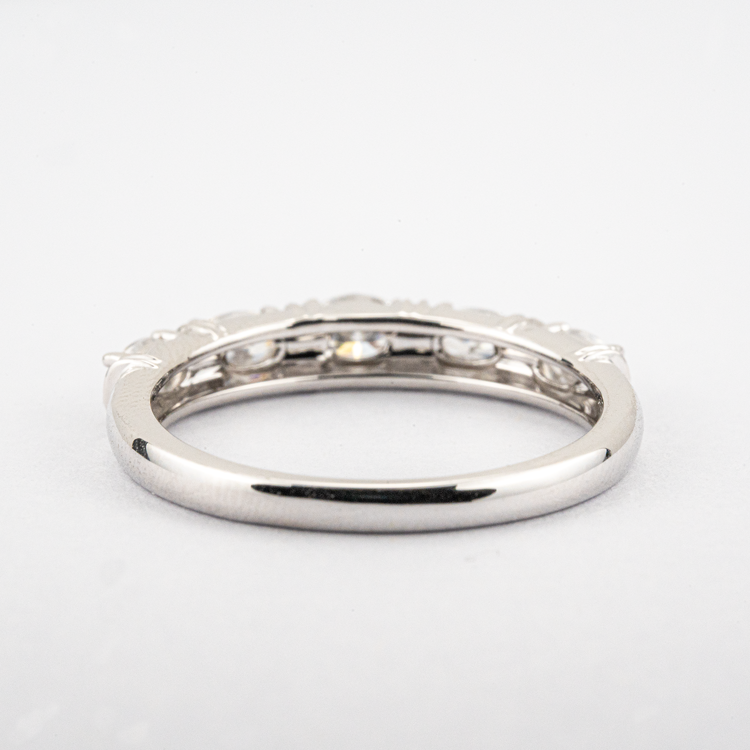 Luxury Moissanite White Gold Three-piece Engagement Wedding Gift Set Diamond Ring Set