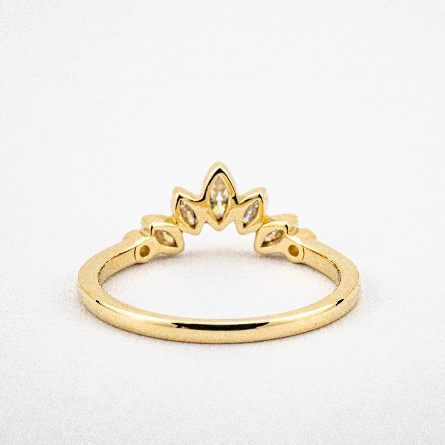 Marquise Moissanite Stackable Dainty Ring Match Ring