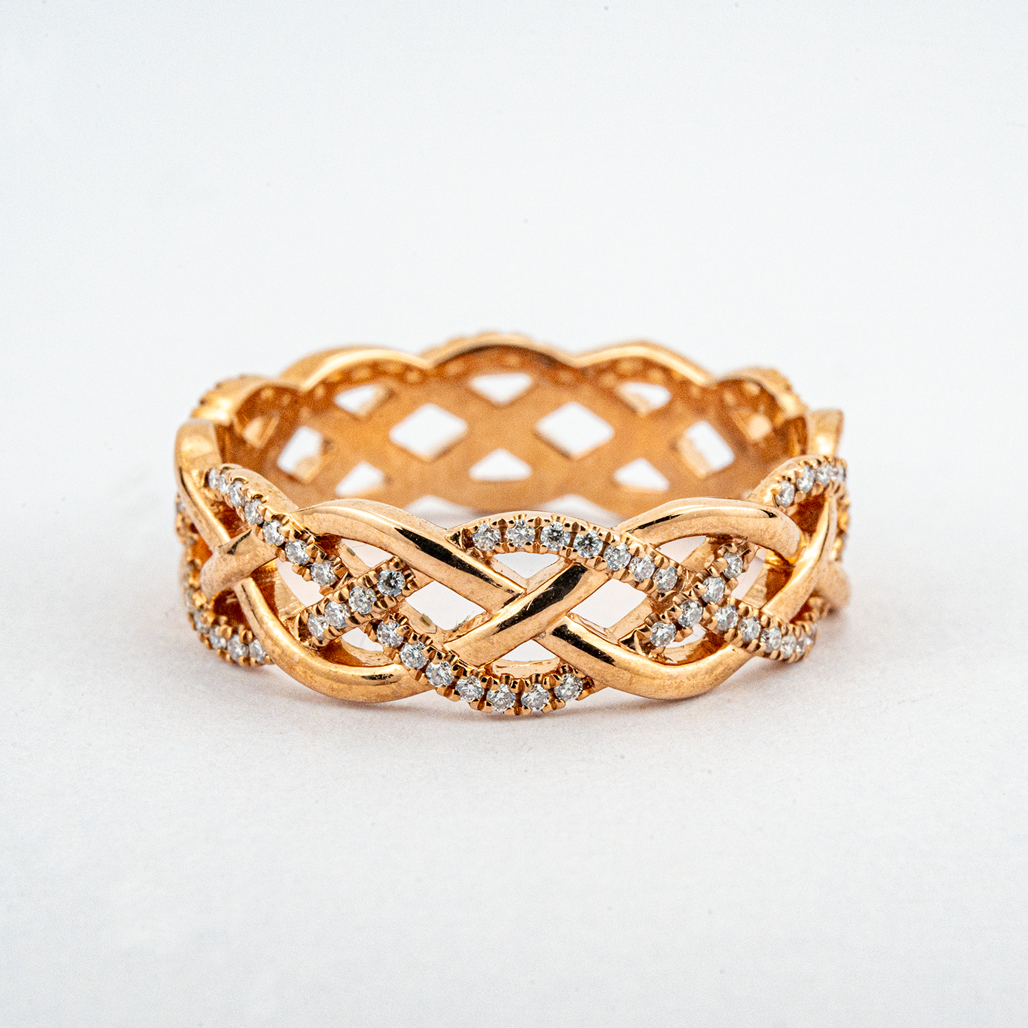 Minimalism Rose Gold Band Moissanite Engagement Ring Match Ring For Couple Promise Ring