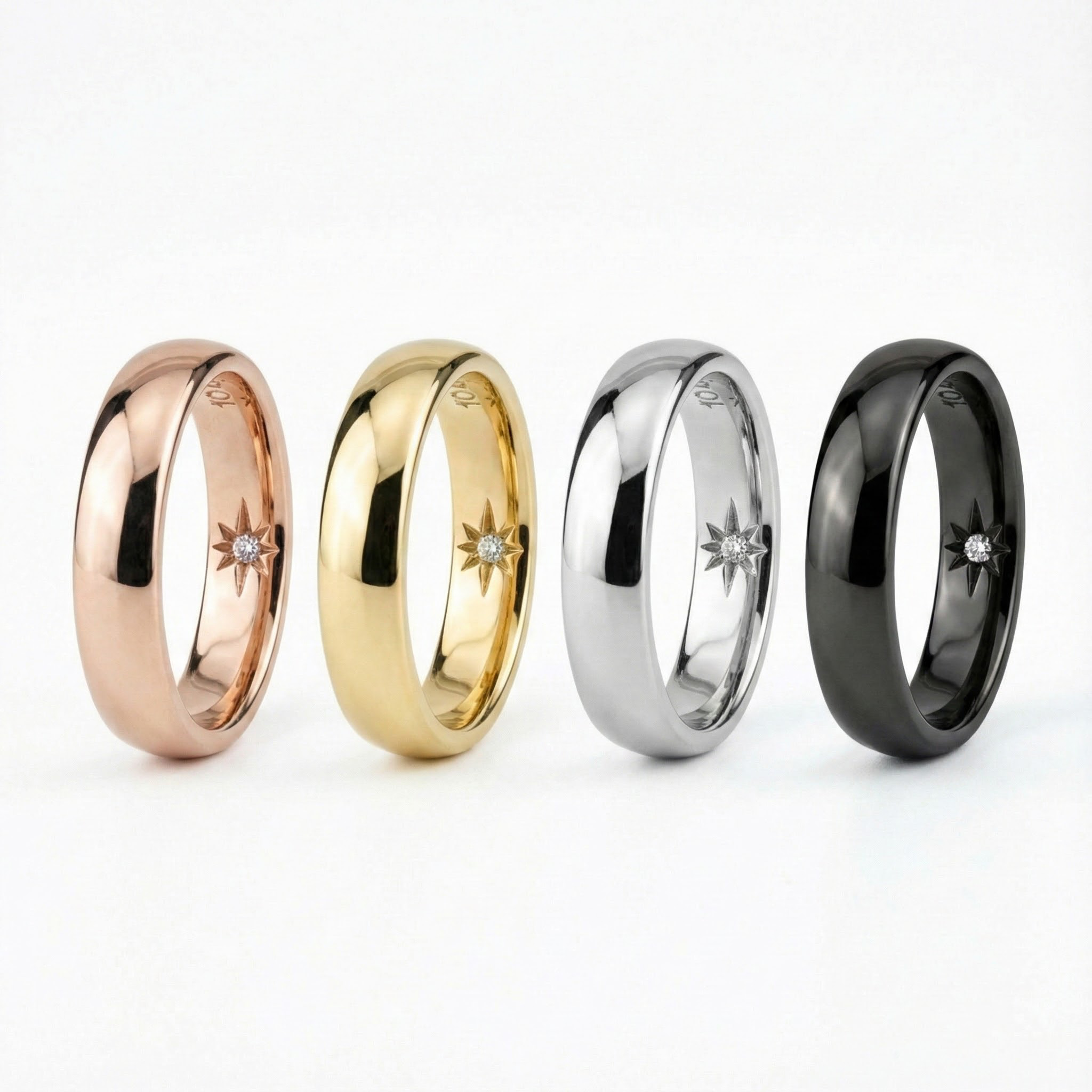 Classic ring with a unique interior