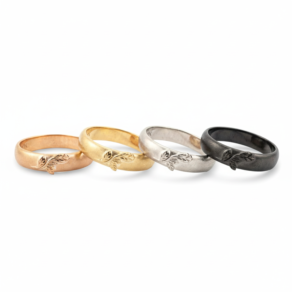 Lifestyle view of Nature-Inspired Ring in Gold